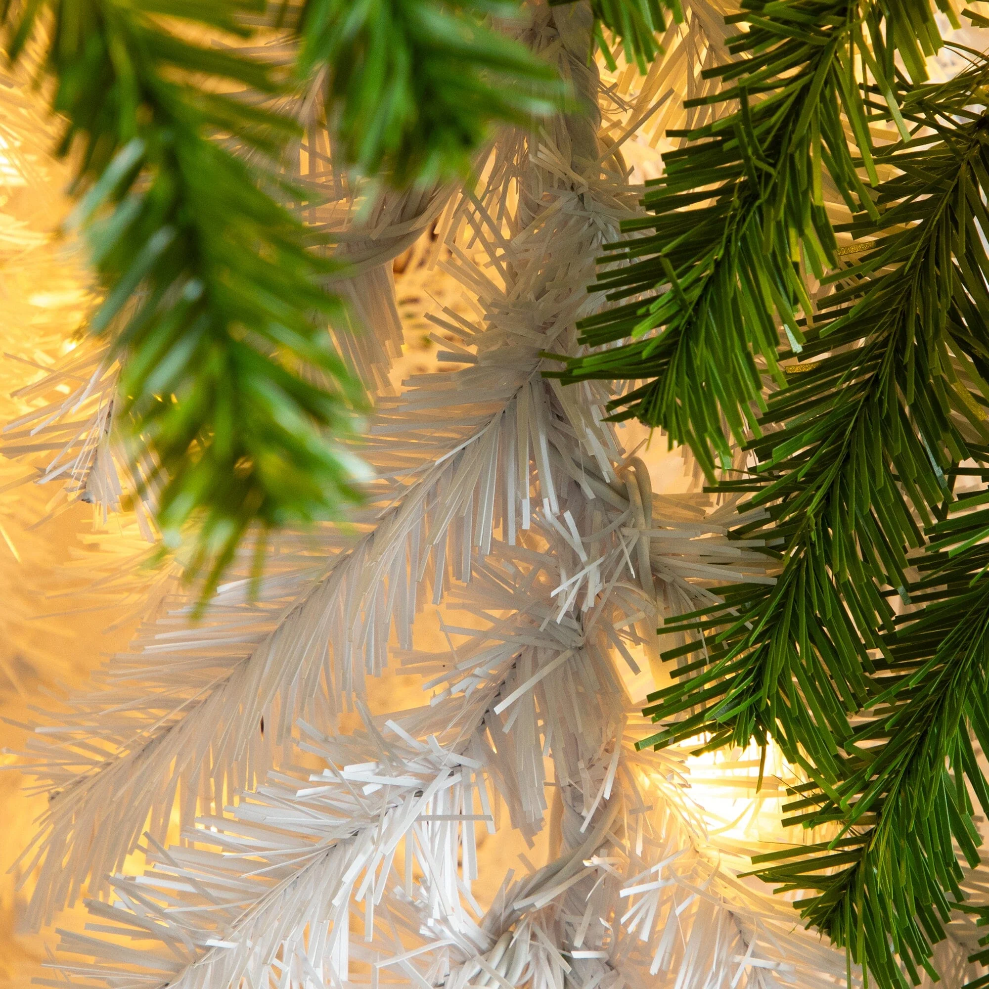 7ft. Holiday Green & White Santa’s Hat Christmas Tree with 500 LED lights and 1275 Bendable Branches - Image 2