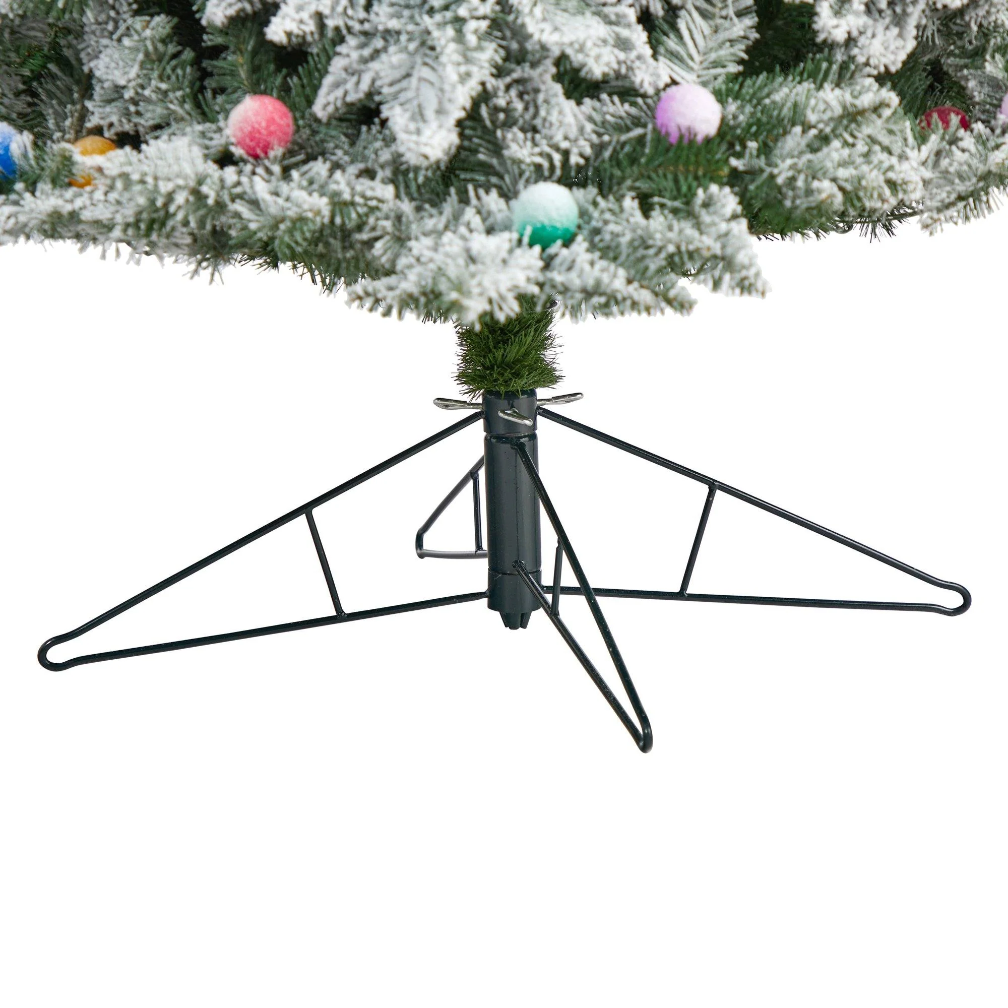 8.5' Flocked British Columbia Mountain Fir Artificial Christmas Tree - Image 6