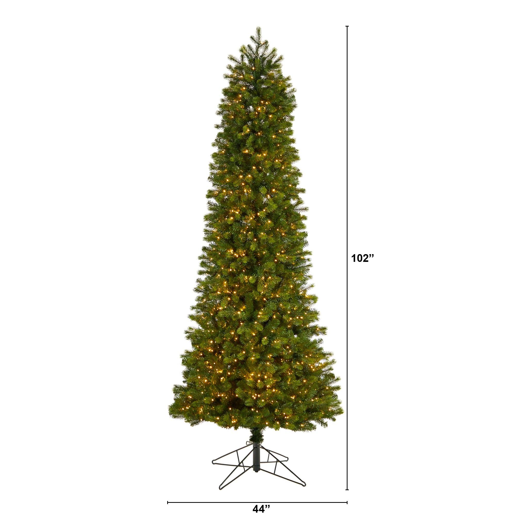 8.5' Slim Colorado Mountain Spruce Artificial Christmas Tree - Image 2