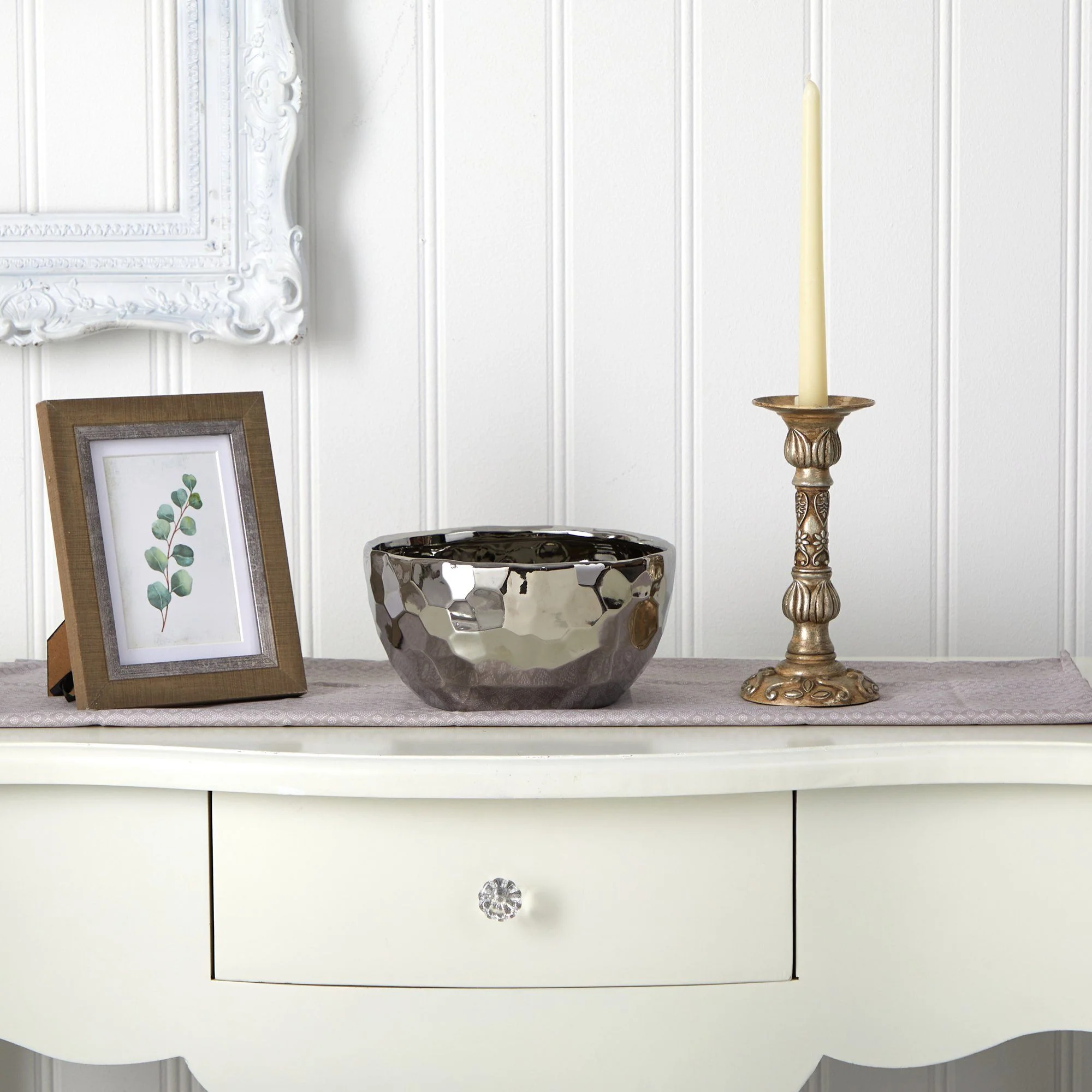 8.75” Designer Silver Bowl - Image 3