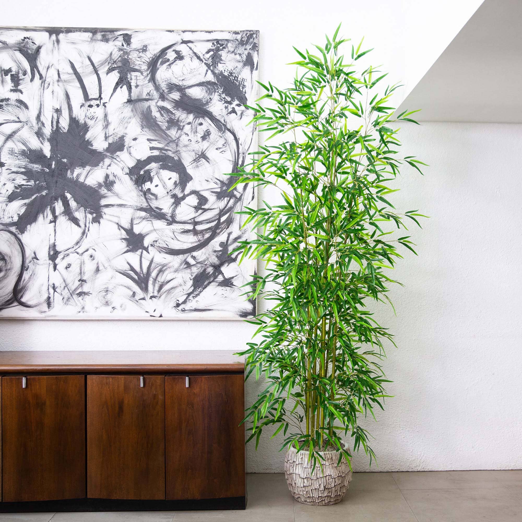 8’ Artificial Green Bamboo Tree - Image 4
