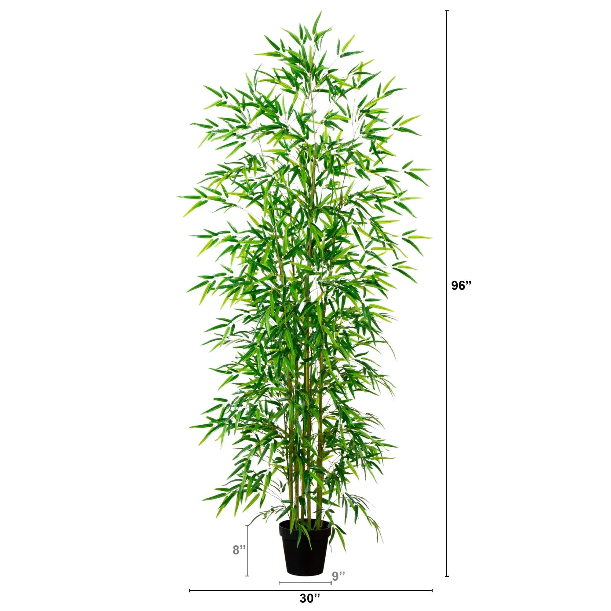 8’ Artificial Green Bamboo Tree - Image 5