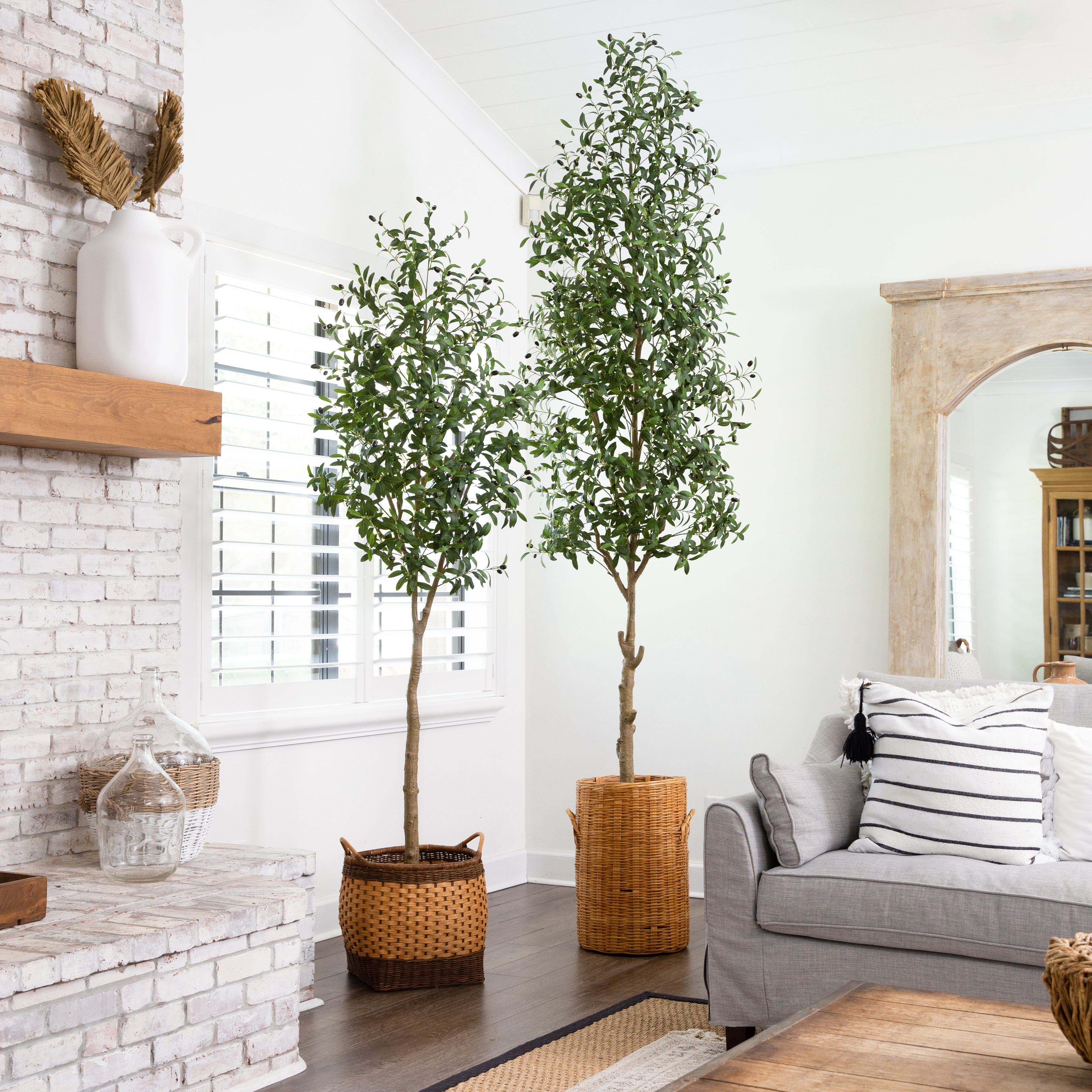 8’ Artificial Olive Tree - Image 4
