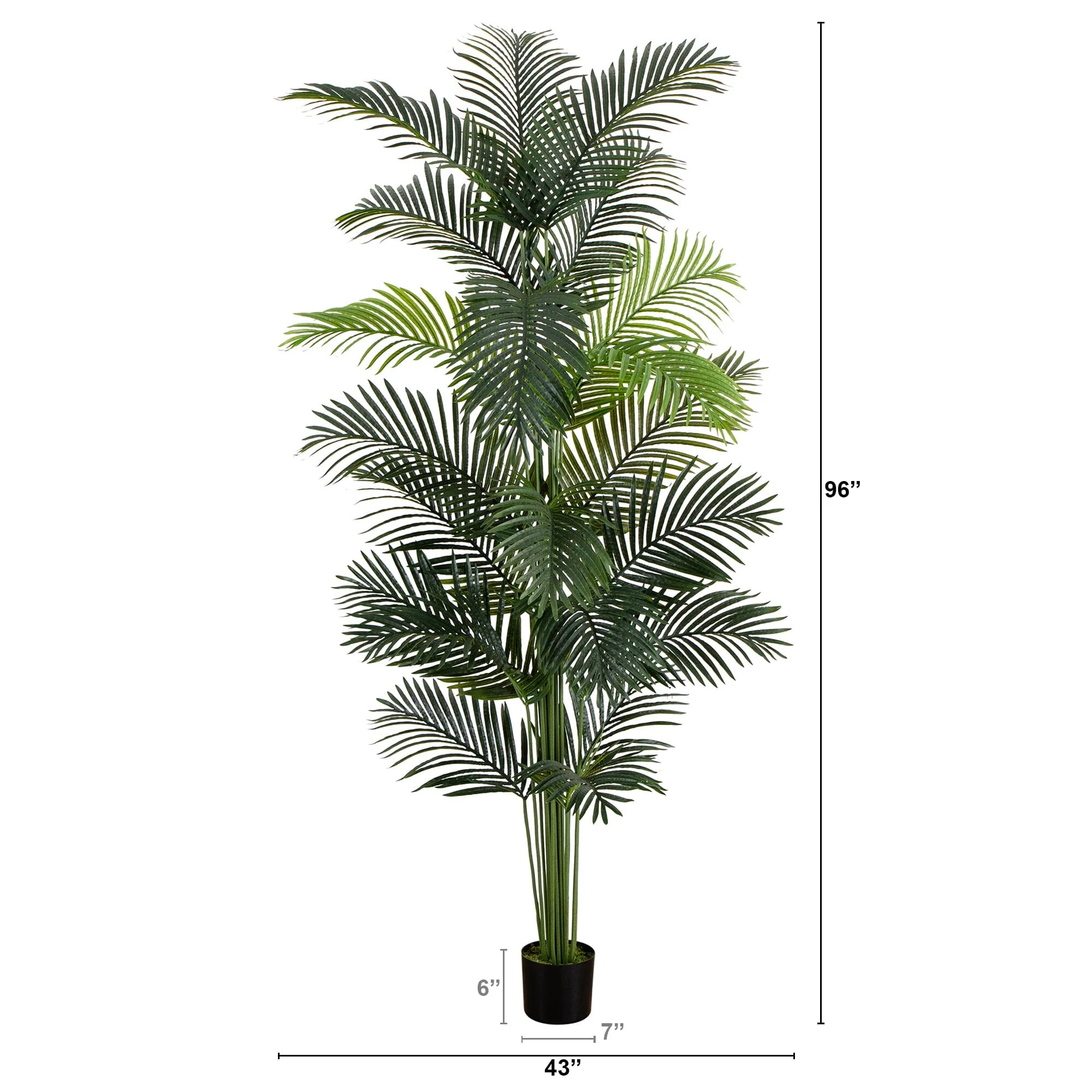 8’ Artificial Paradise Palm Tree - Image 4