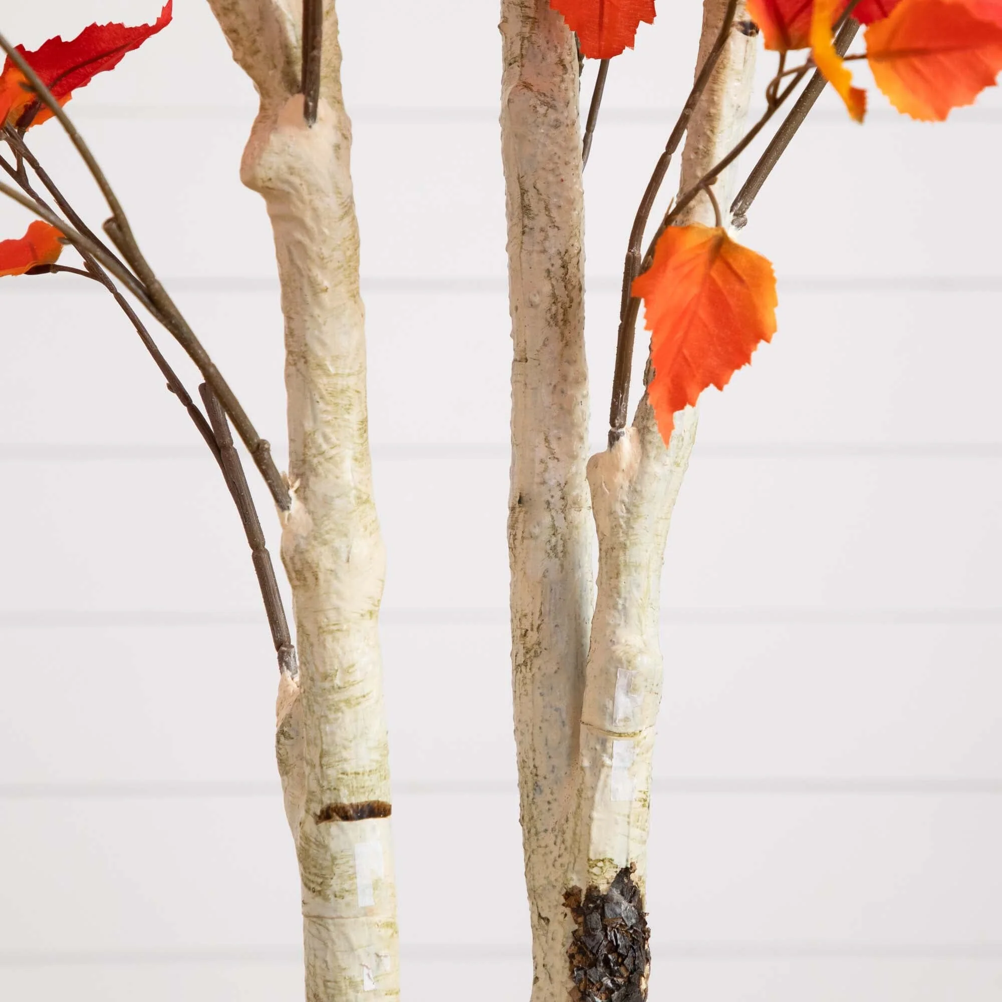 8’ Autumn Birch Artificial Fall Tree - Image 5