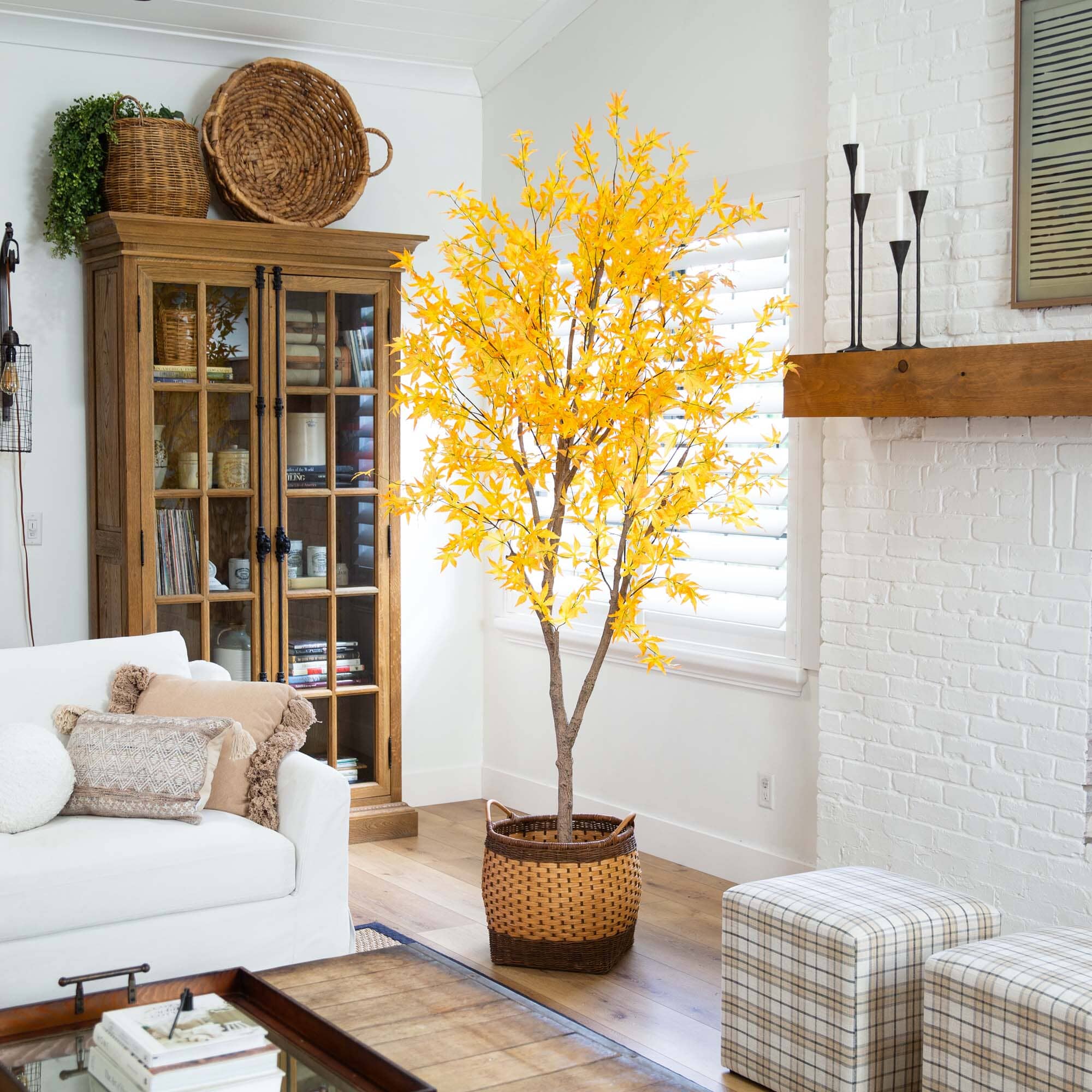 8’ Autumn Maple Artificial Fall Tree - Image 3