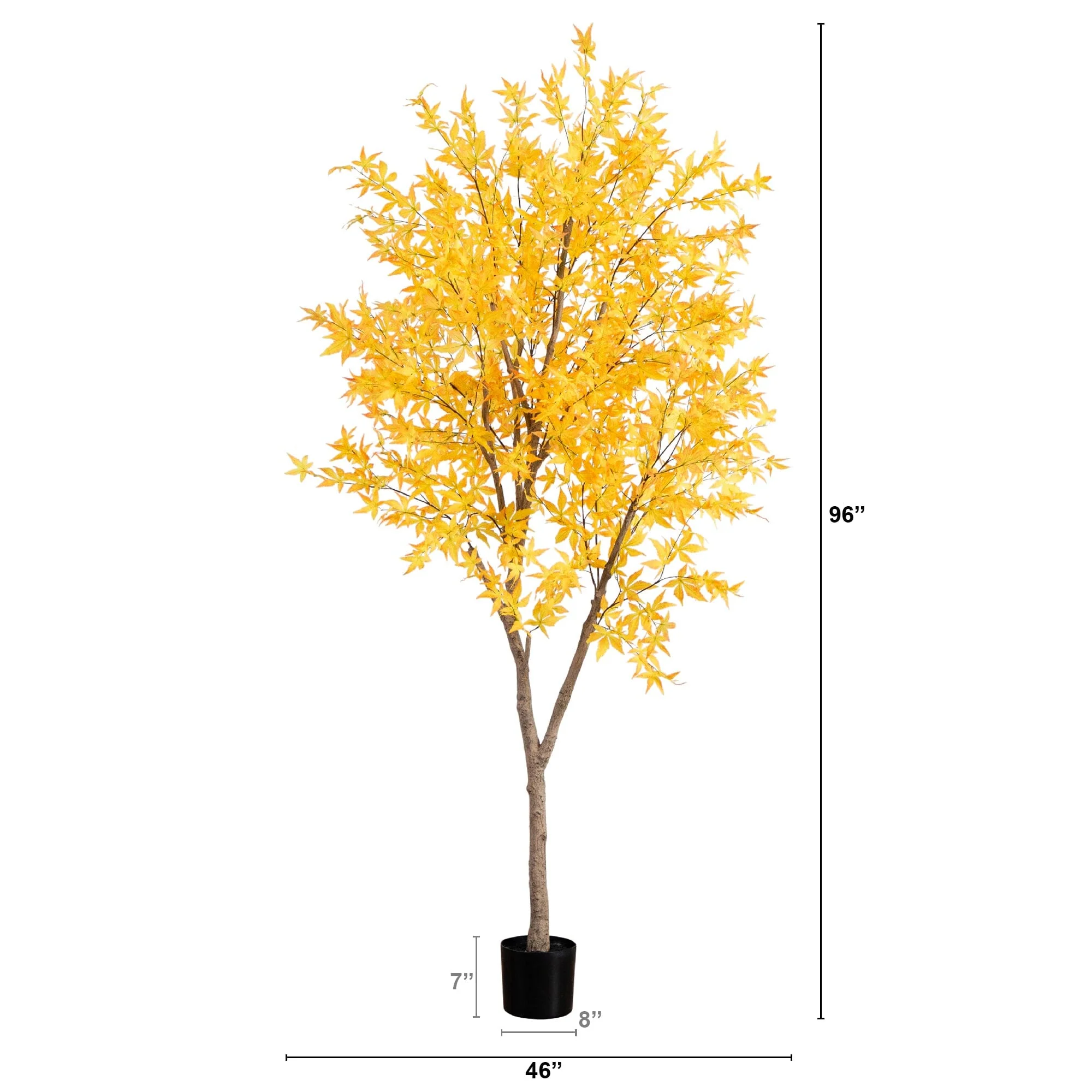 8’ Autumn Maple Artificial Fall Tree - Image 6