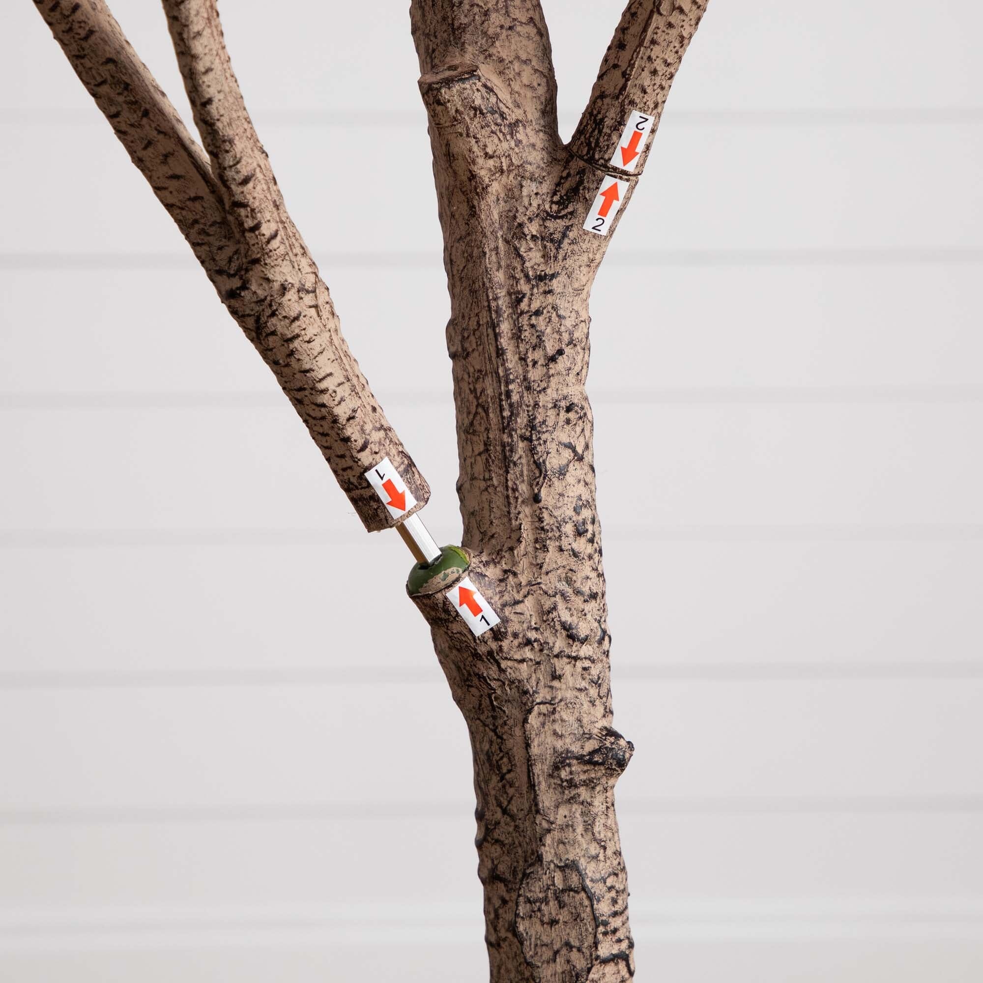 8’ Autumn Oak Artificial Fall Tree - Image 6