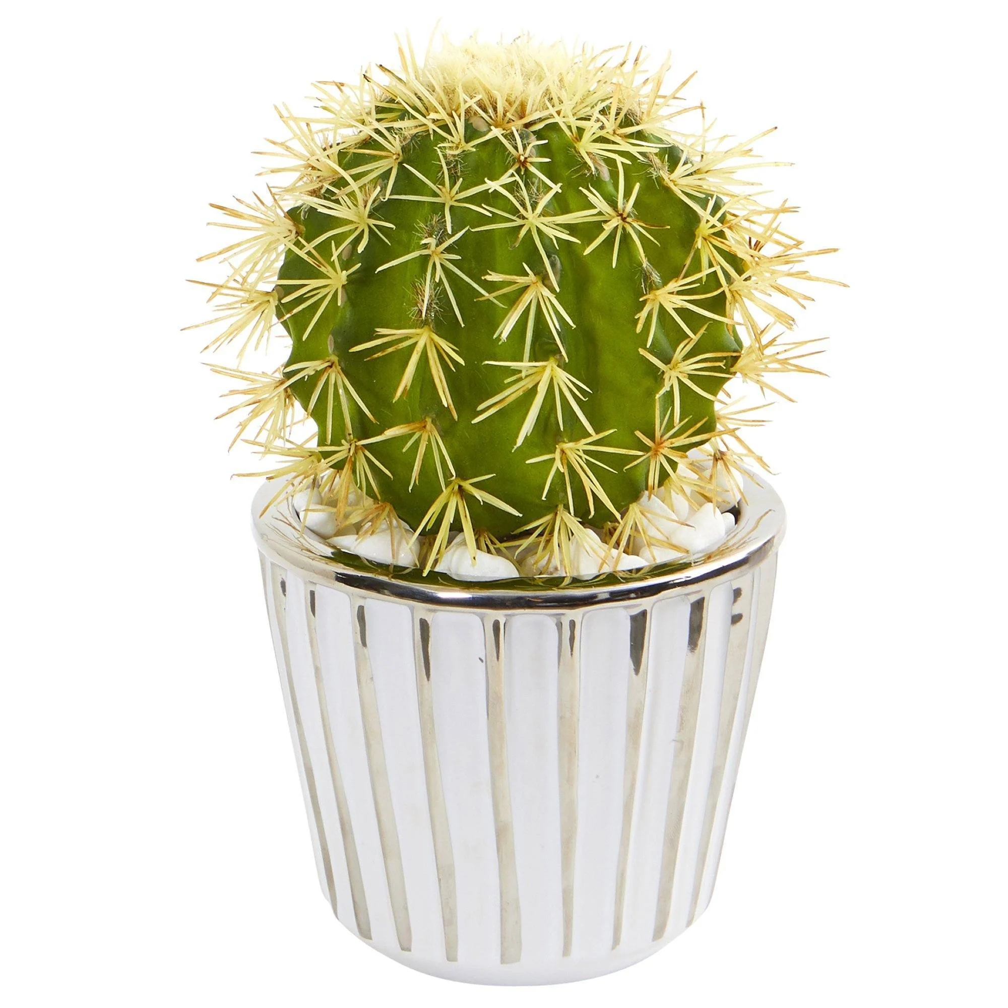 8” Cactus Artificial Plant in Decorative Planter (Set of 2) - Image 2