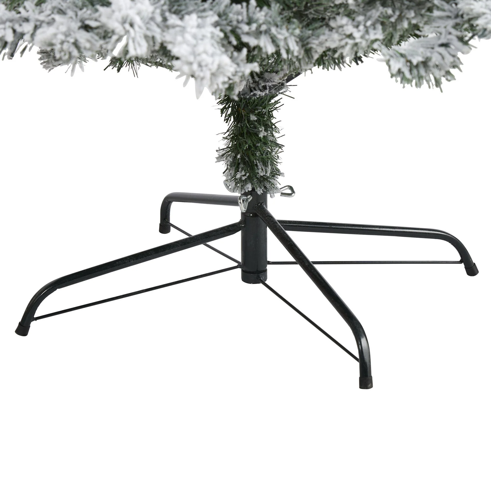 8' Flocked Rock Springs Spruce Artificial Christmas Tree - Image 4