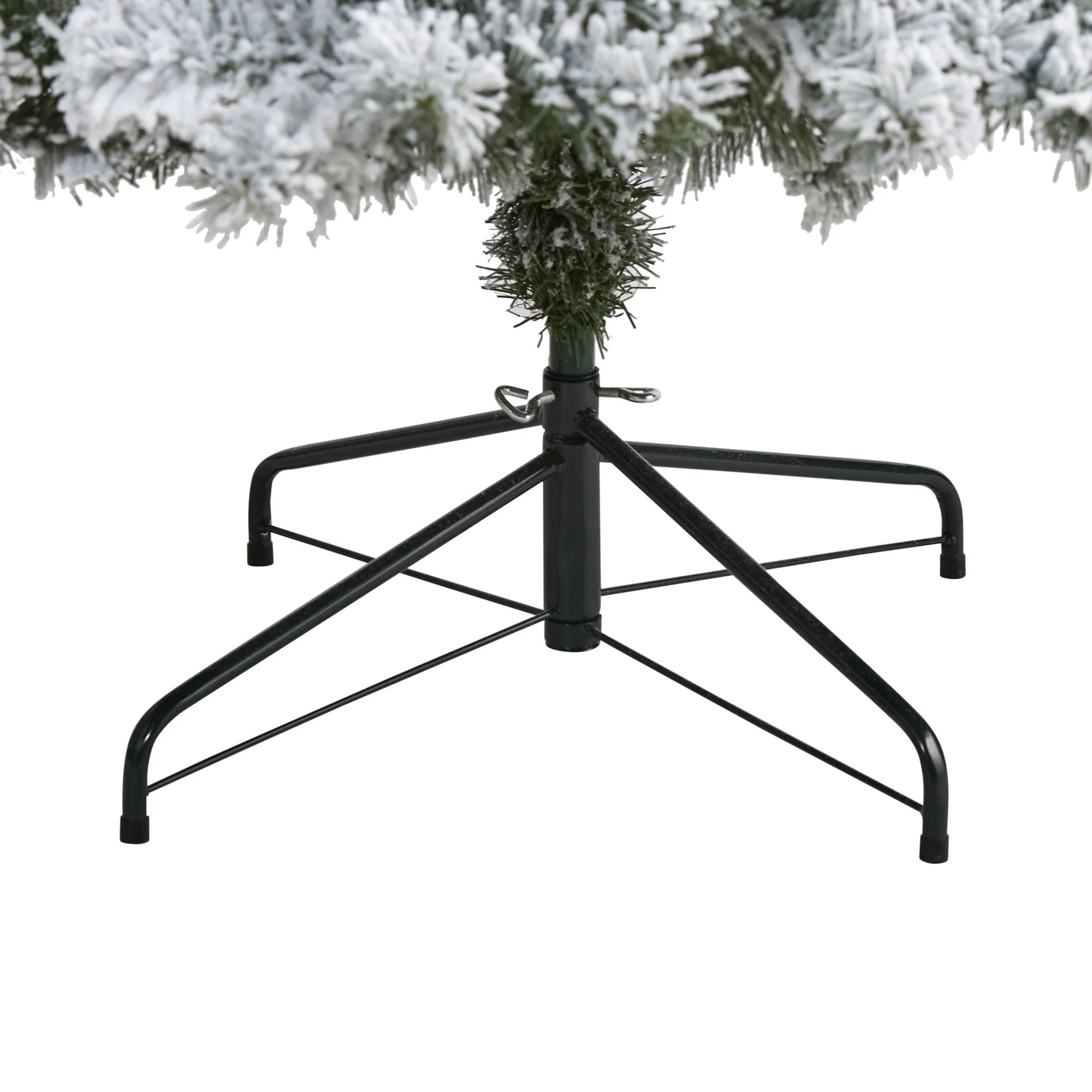 8' Flocked West Virginia Fir Artificial Christmas Tree - Image 4