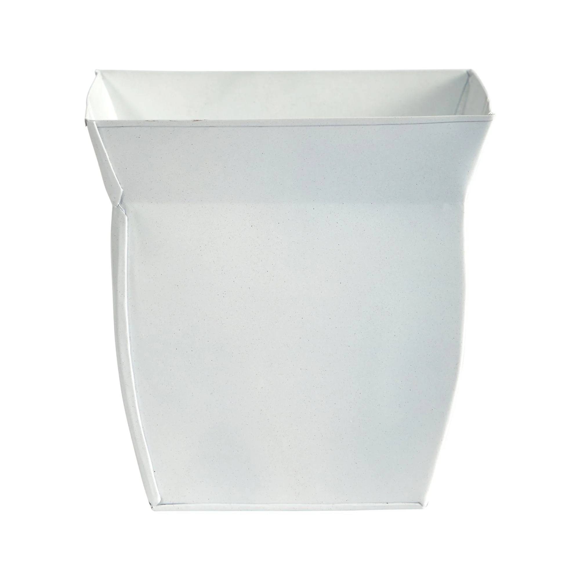 8” Fluted Metal Square Planter - Image 4