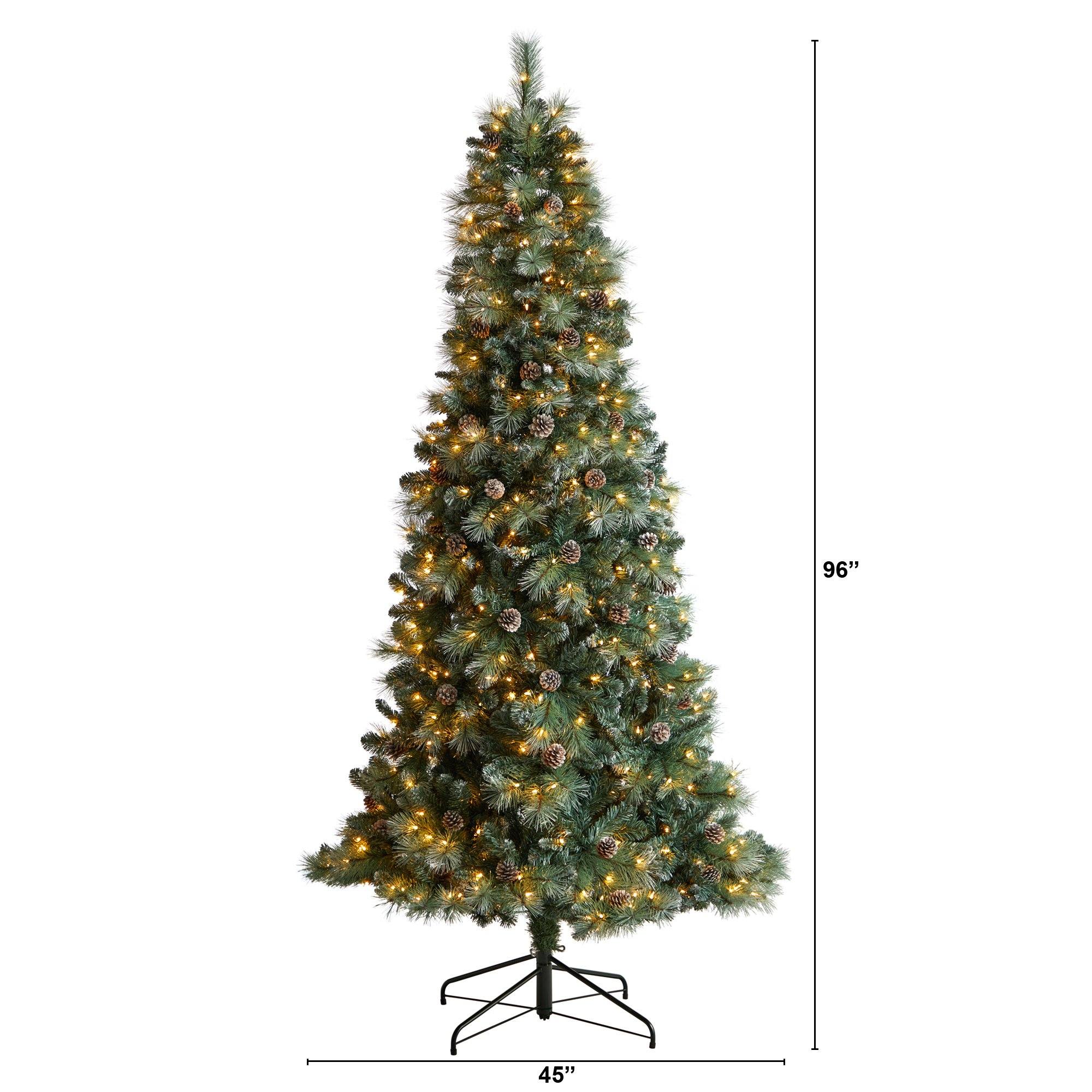 8’ Frosted Tip British Columbia Mountain Pine Artificial Christmas Tree - Image 2