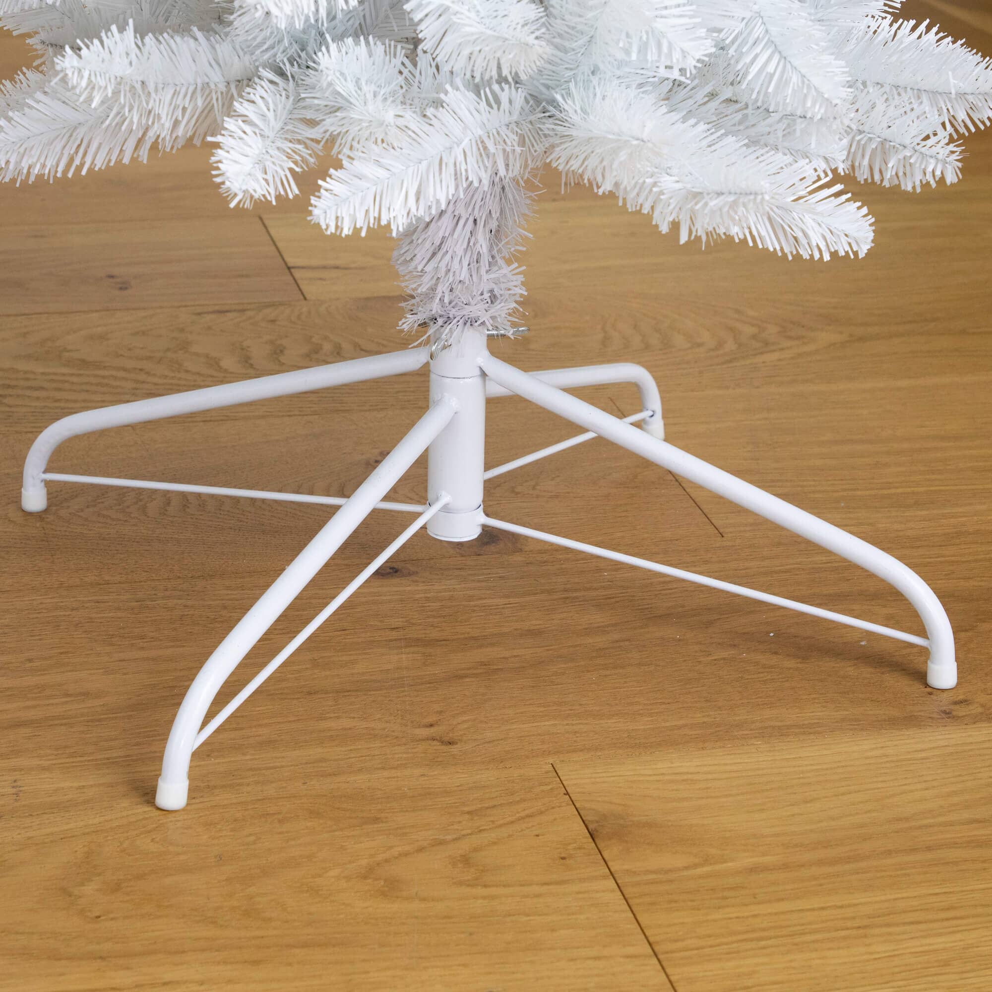 8' Artificial Holiday White Christmas Pine Archway - Image 4