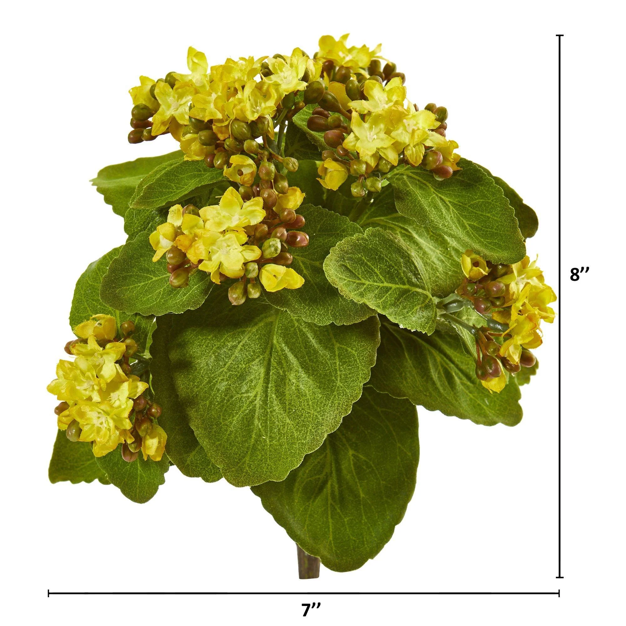 8” Kalanchoe Artificial Bush Flower (Set of 6) - Image 10