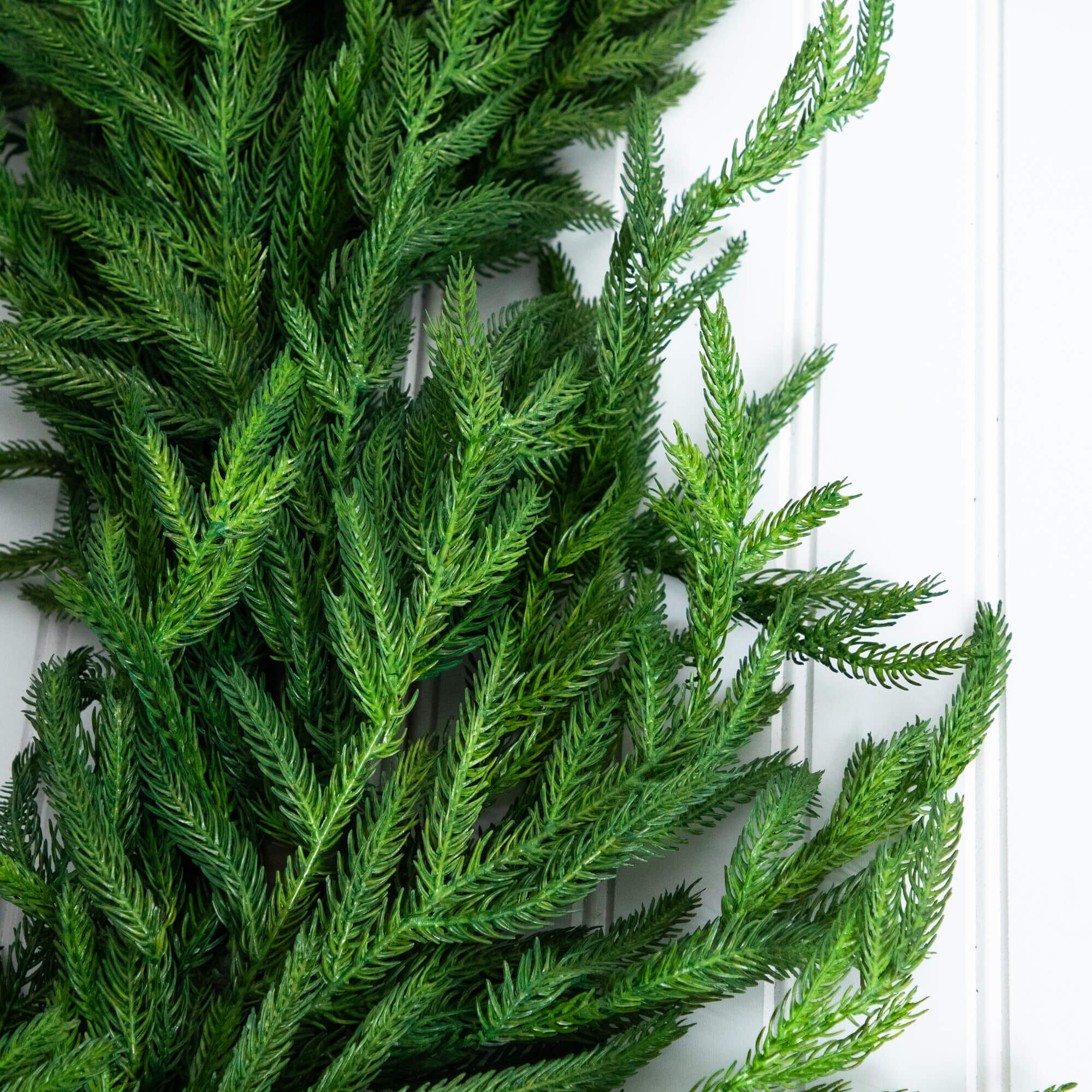 8' Artificial Real Touch Norfolk Island Pine Garland with Natural Look - Image 4