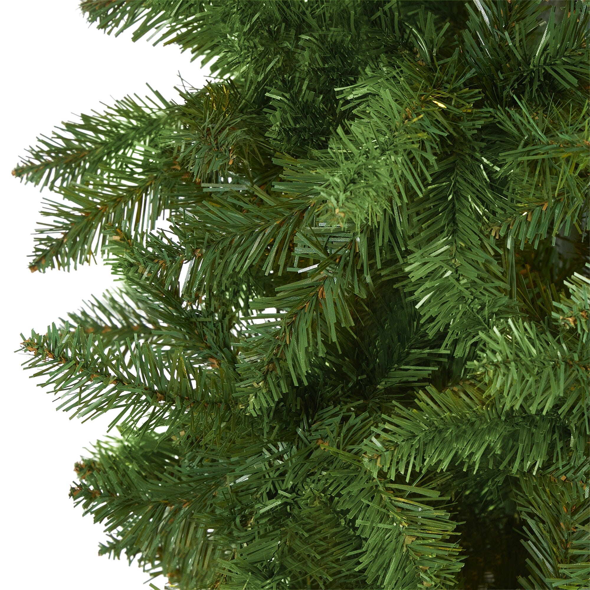 8’ Slim Green Mountain Pine Artificial Christmas Tree with 1348 Bendable Branches - Image 3