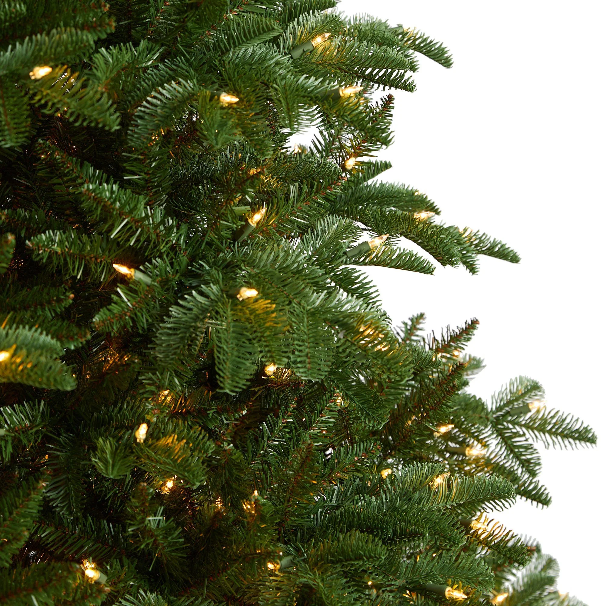8’ South Carolina Spruce Christmas Tree with 700 White Warm Lights and 3412 Bendable Branches - Image 4