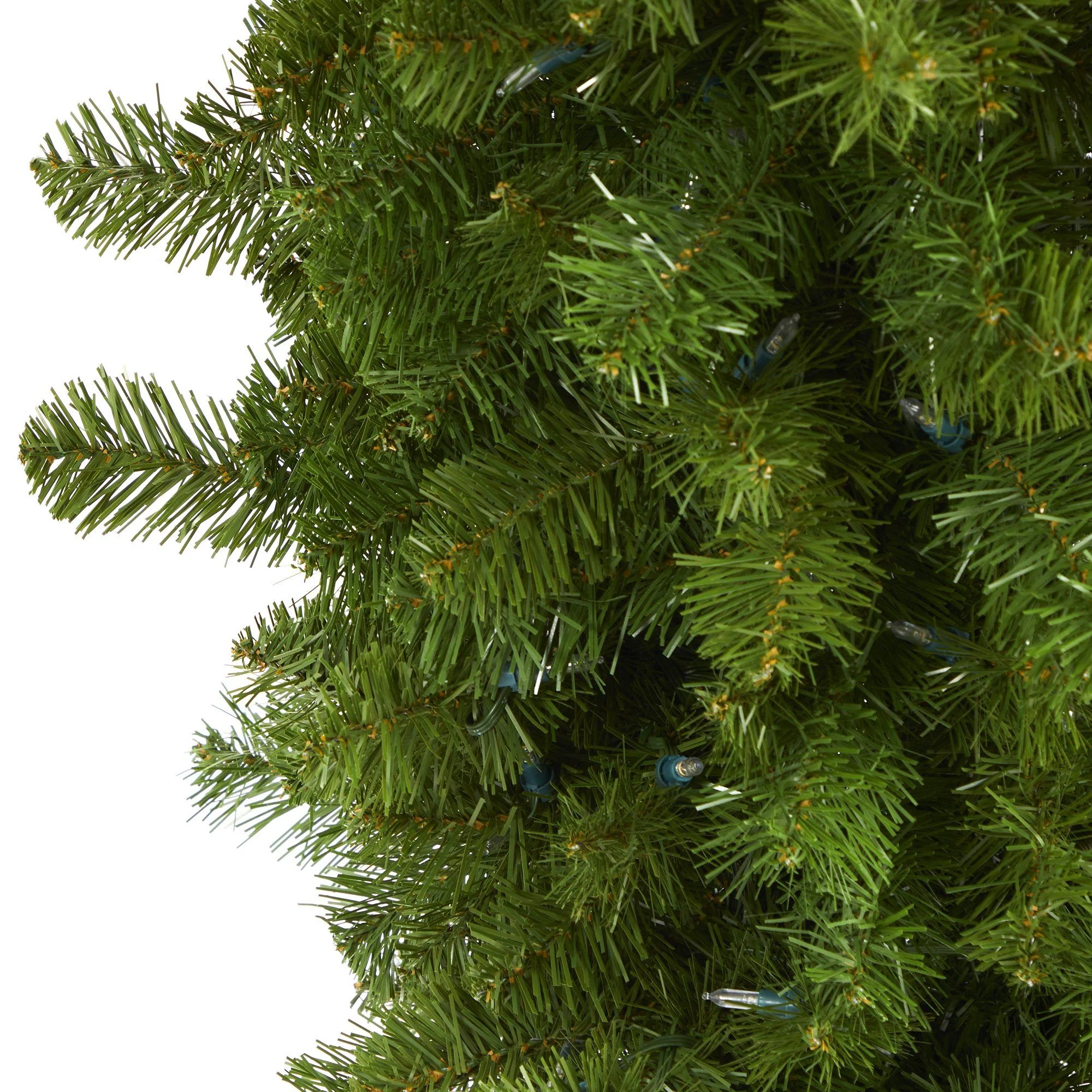 8' Sun Valley Spruce Upside Down Artificial Christmas Tree with 850 Warm White (Multifunction) LED Lights and 1747 Bendable Branches - Image 4