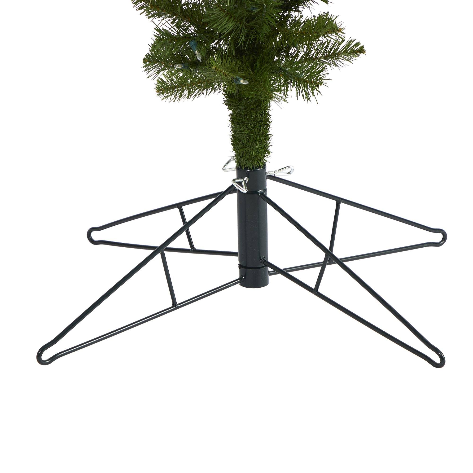 8' Sun Valley Spruce Upside Down Artificial Christmas Tree with 850 Warm White (Multifunction) LED Lights and 1747 Bendable Branches - Image 5
