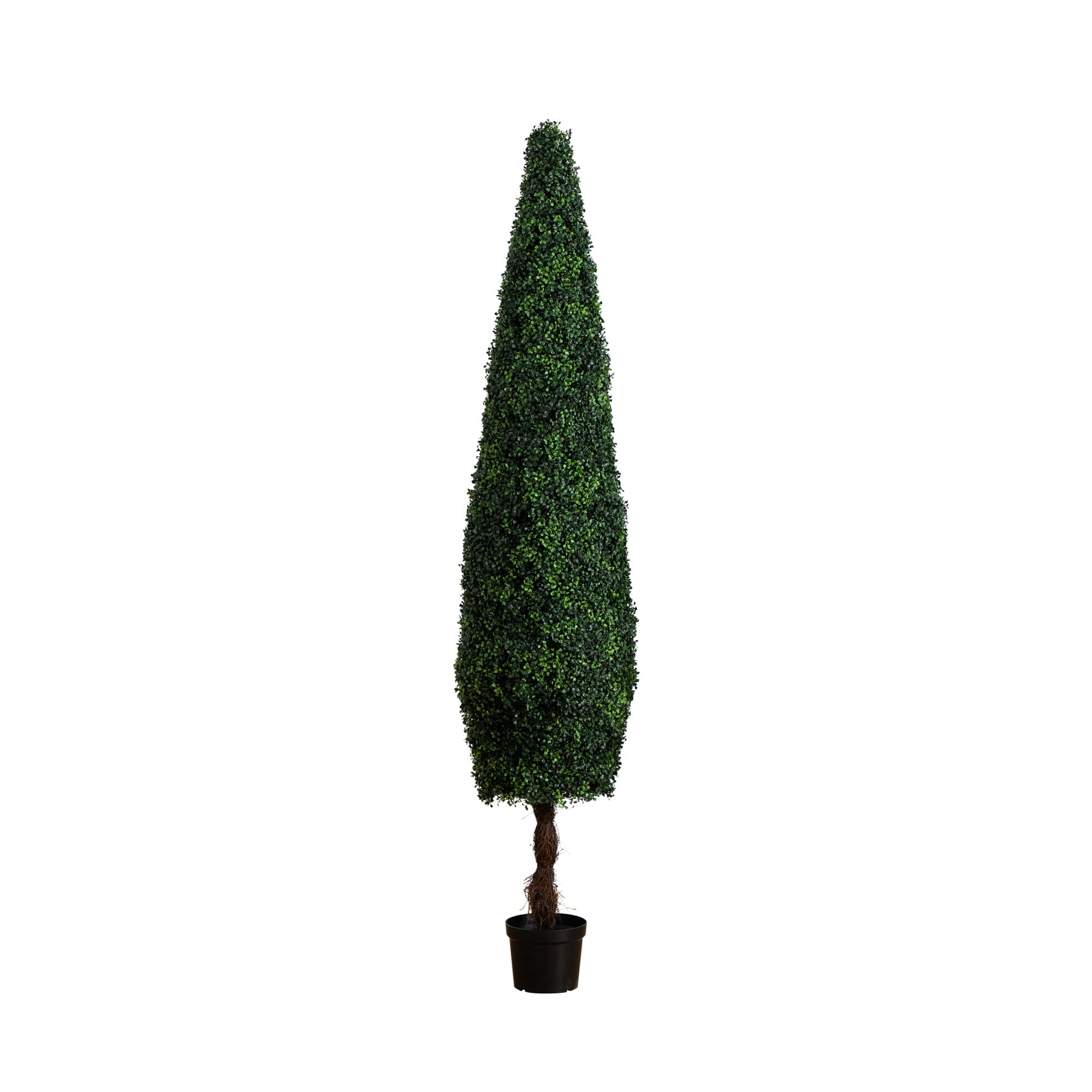 8’ UV Resistant Artificial Boxwood Topiary  Cone Tree (Indoor/Outdoor) - Image 5