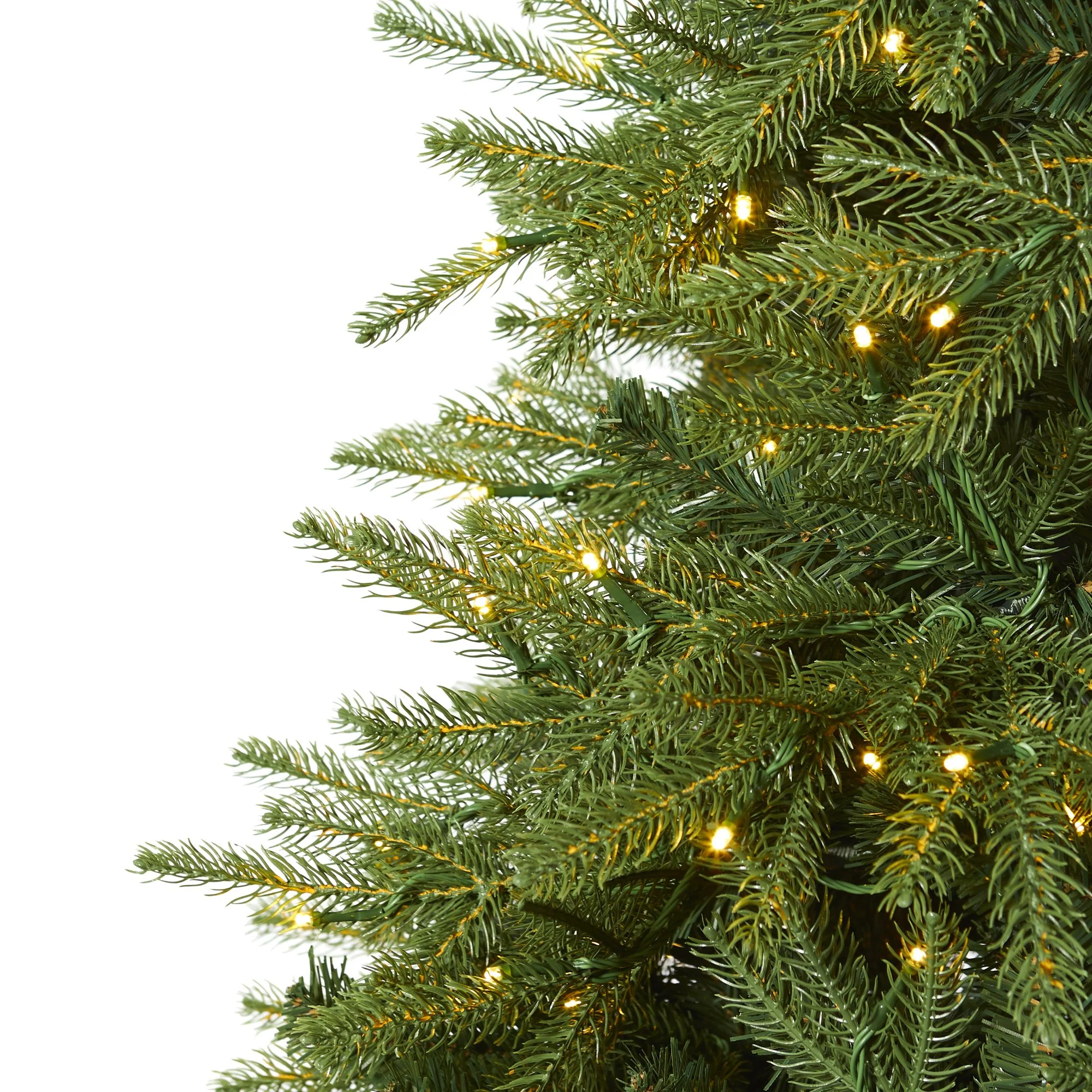 8’ Vancouver Fir “Natural Look” Artificial Christmas Tree with 700 Clear LED Lights and 3470 Bendable Branches - Image 4