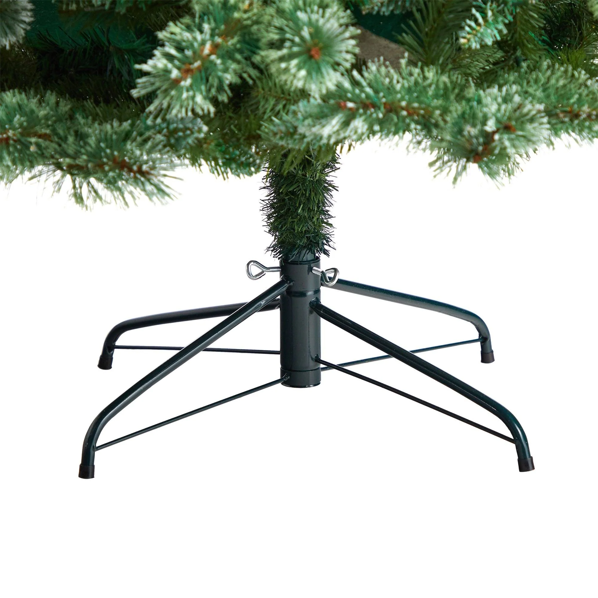 8’ Wisconsin Slim Snow Tip Pine Christmas Tree with 600 Clear LED Lights and 908 Bendable Branches - Image 6