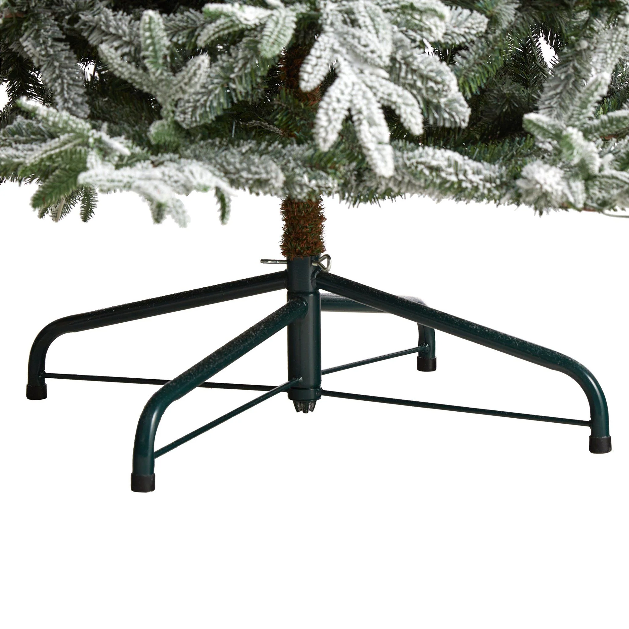 9.5’ Flocked Manchester Spruce Artificial Christmas Tree with 650 Lights and 1733 Bendable Branches - Image 6