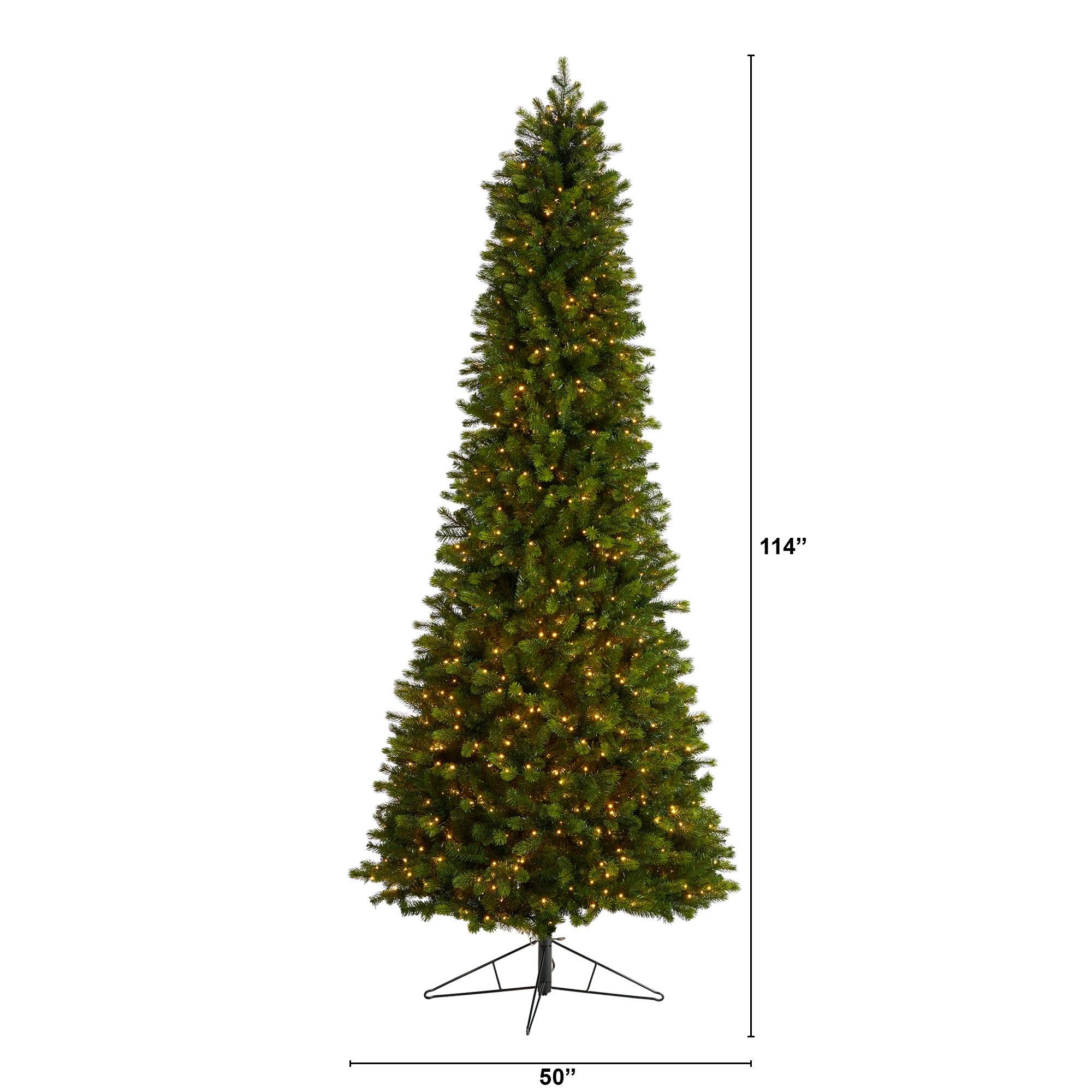 9.5' Slim Colorado Mountain Spruce Artificial Christmas Tree - Image 2