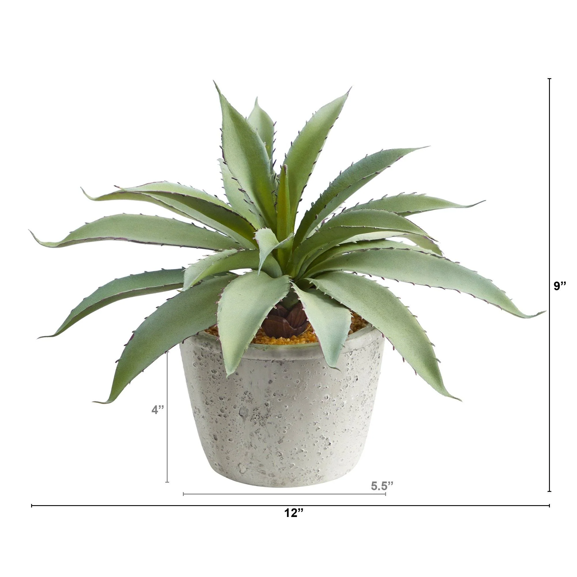 9” Aloe Succulent Artificial Plant - Image 2