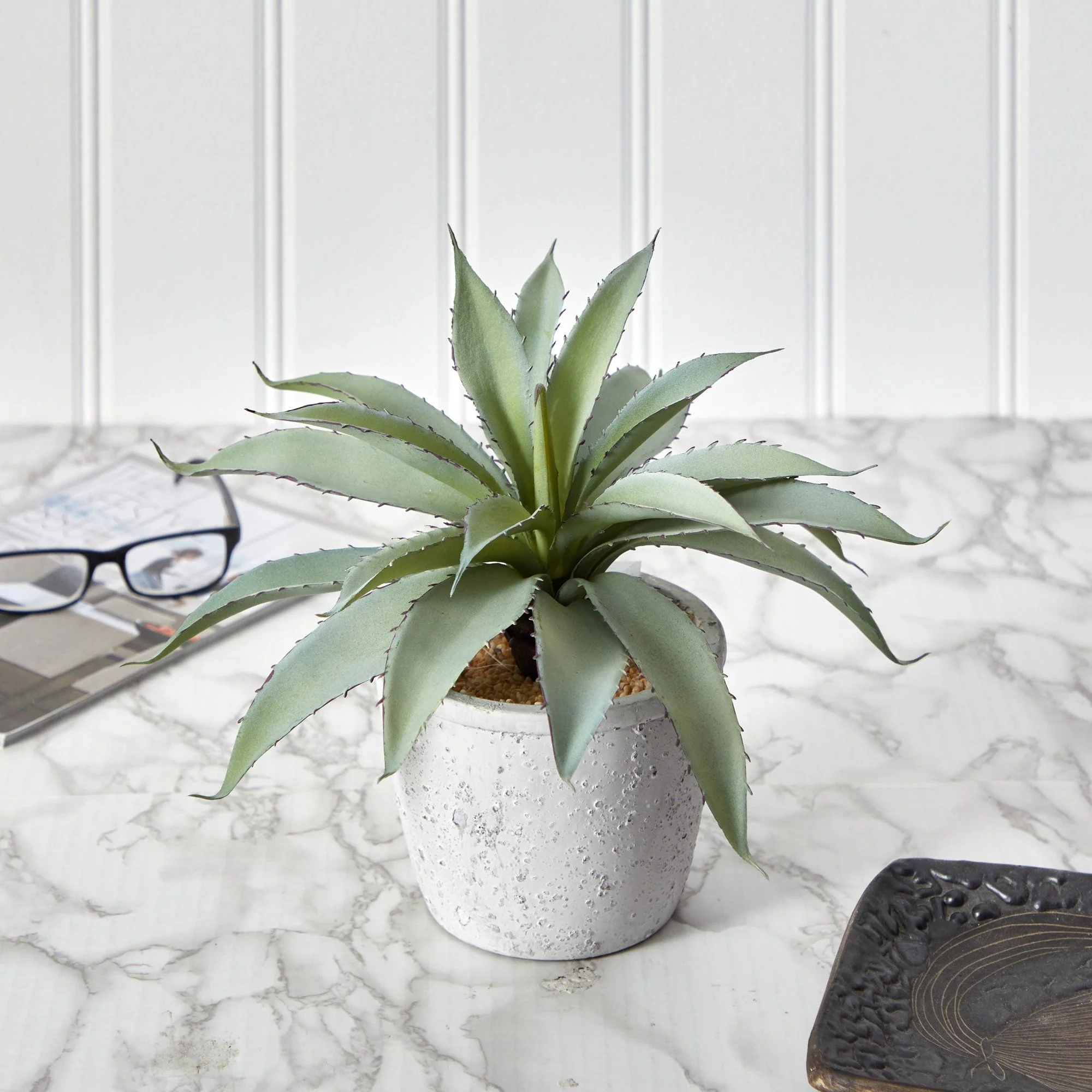 9” Aloe Succulent Artificial Plant - Image 4