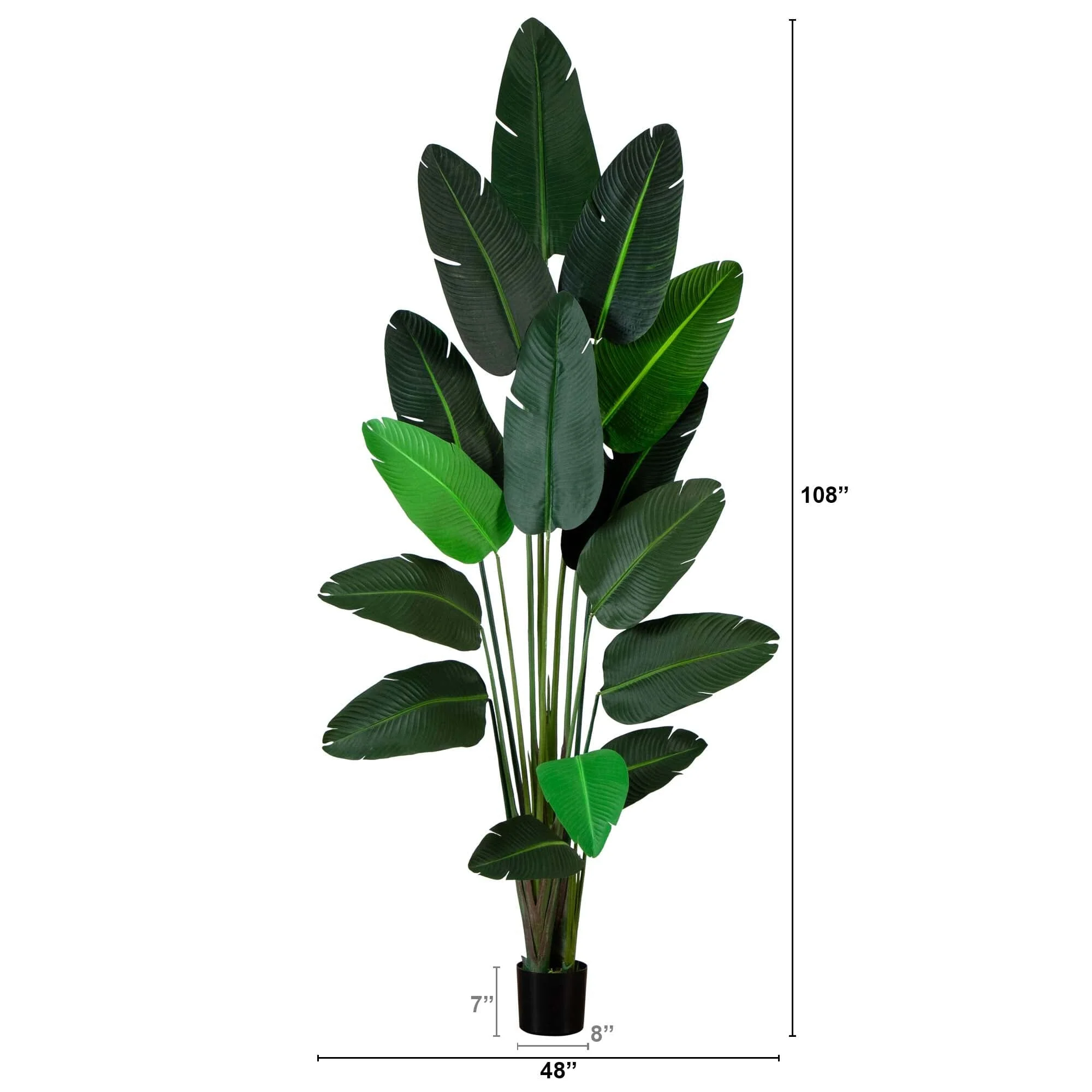 9’ Artificial Travelers Palm Tree - Image 4