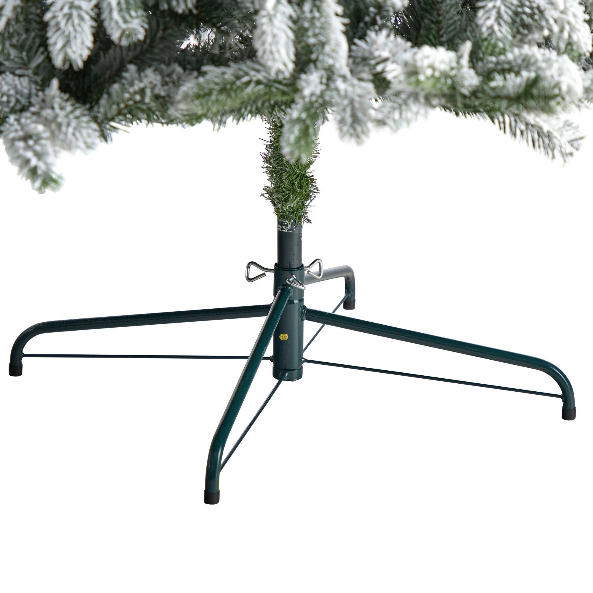 9’ Flocked South Carolina Spruce Christmas Tree with 850 Clear Lights and 2329 Bendable Branches - Image 6