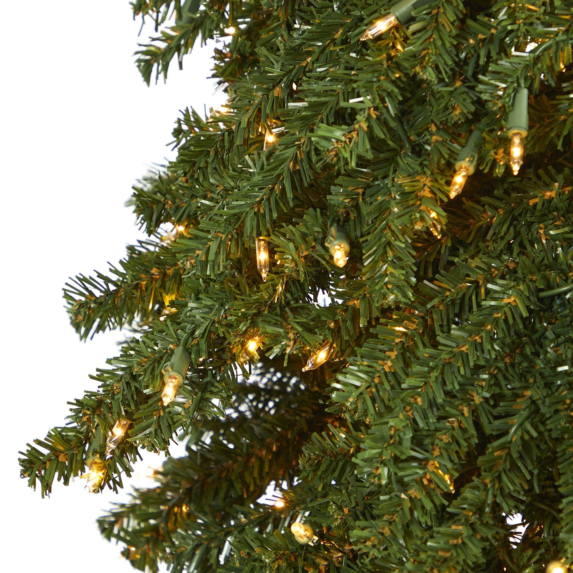 9’ Grand Alpine Artificial Christmas Tree with 600 Clear Lights and 1183 Branches on Natural Trunk - Image 6