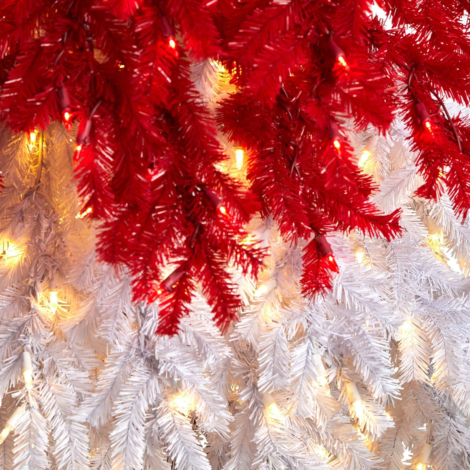 9’ Holiday Red Santa’s Hat Christmas Tree with 600 LED lights and 1992 Bendable Branches - Image 4