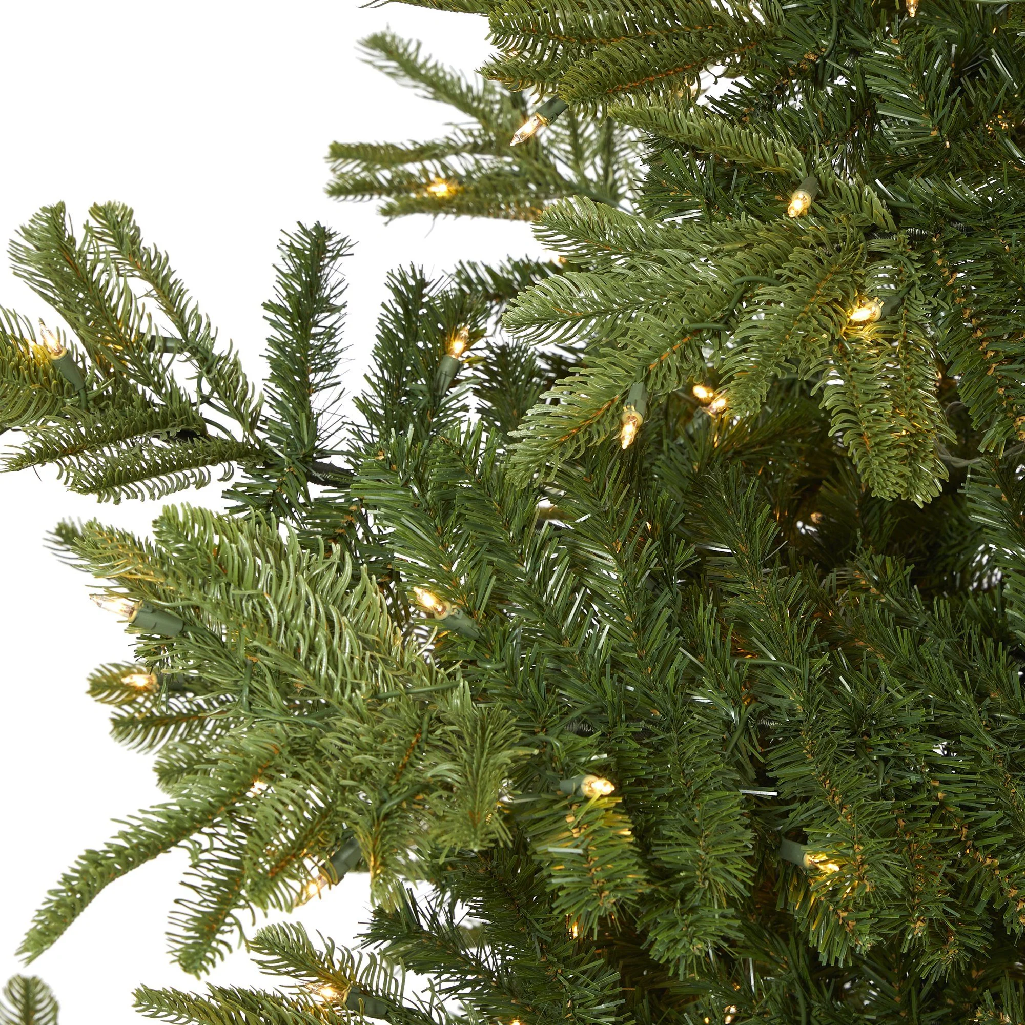 9’ Layered Washington Spruce Artificial Christmas Tree with 750 Clear LED Lights and 2055 Bendable Branches - Image 3