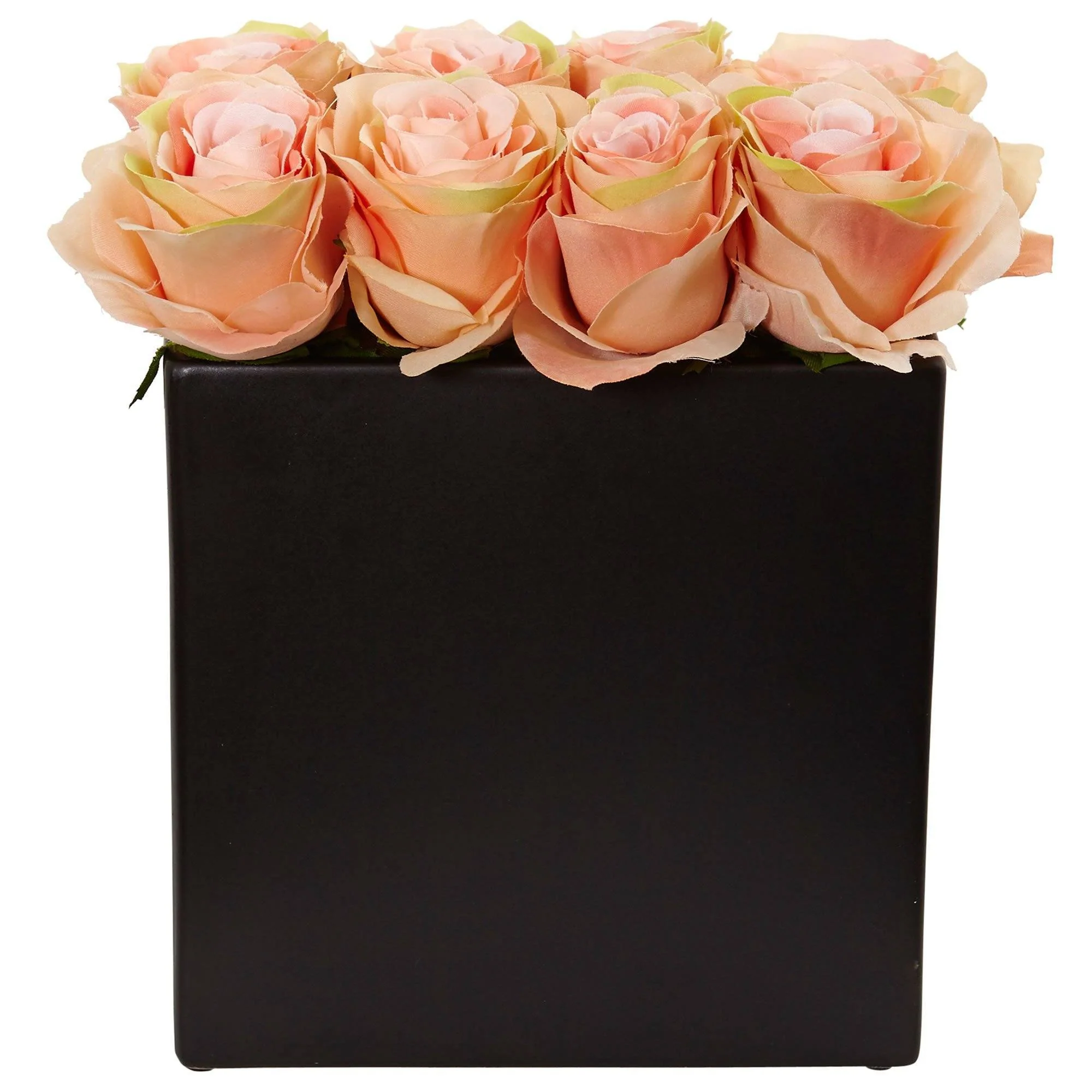 Roses Arrangement in Black Vase - Image 16