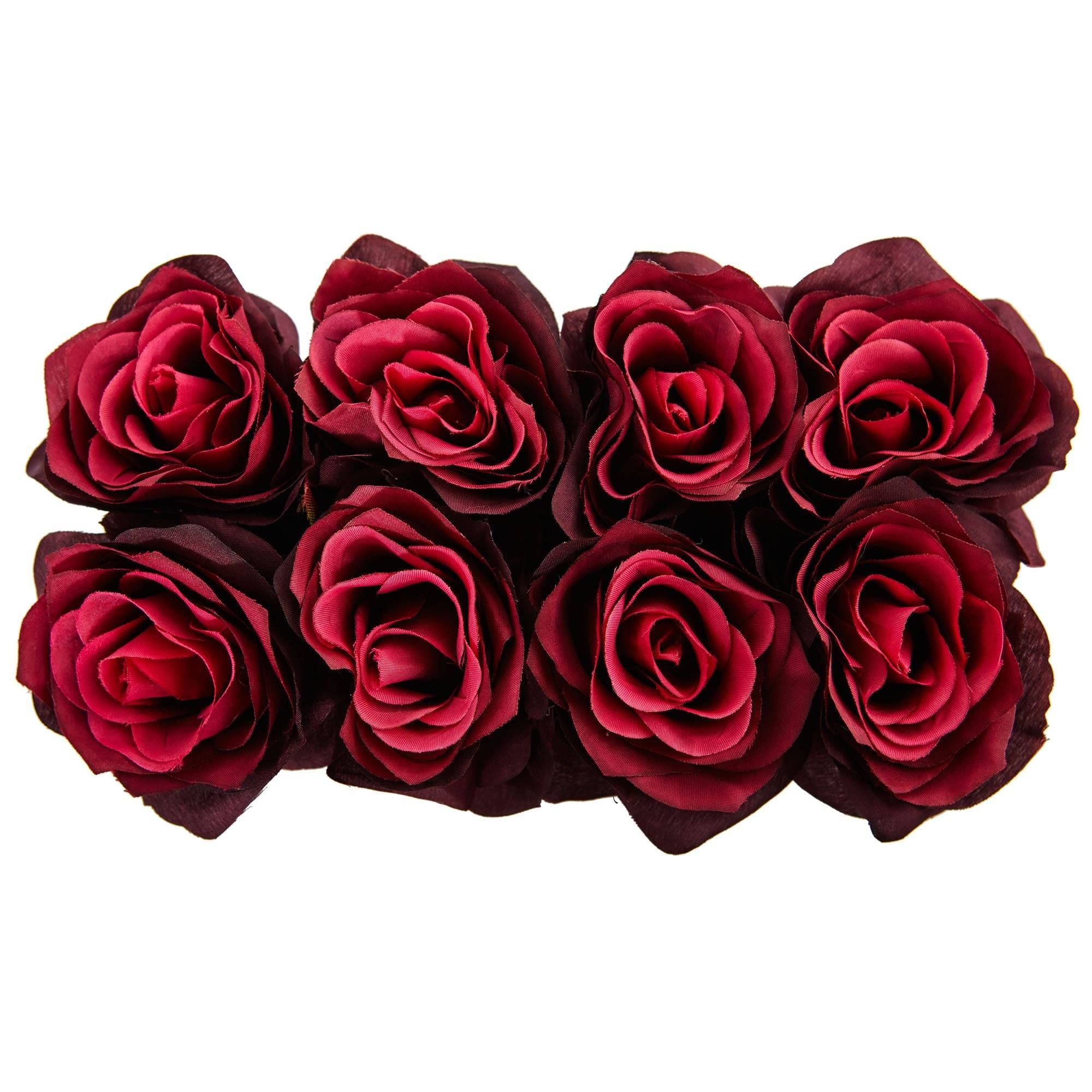 Roses Arrangement in Black Vase - Image 3
