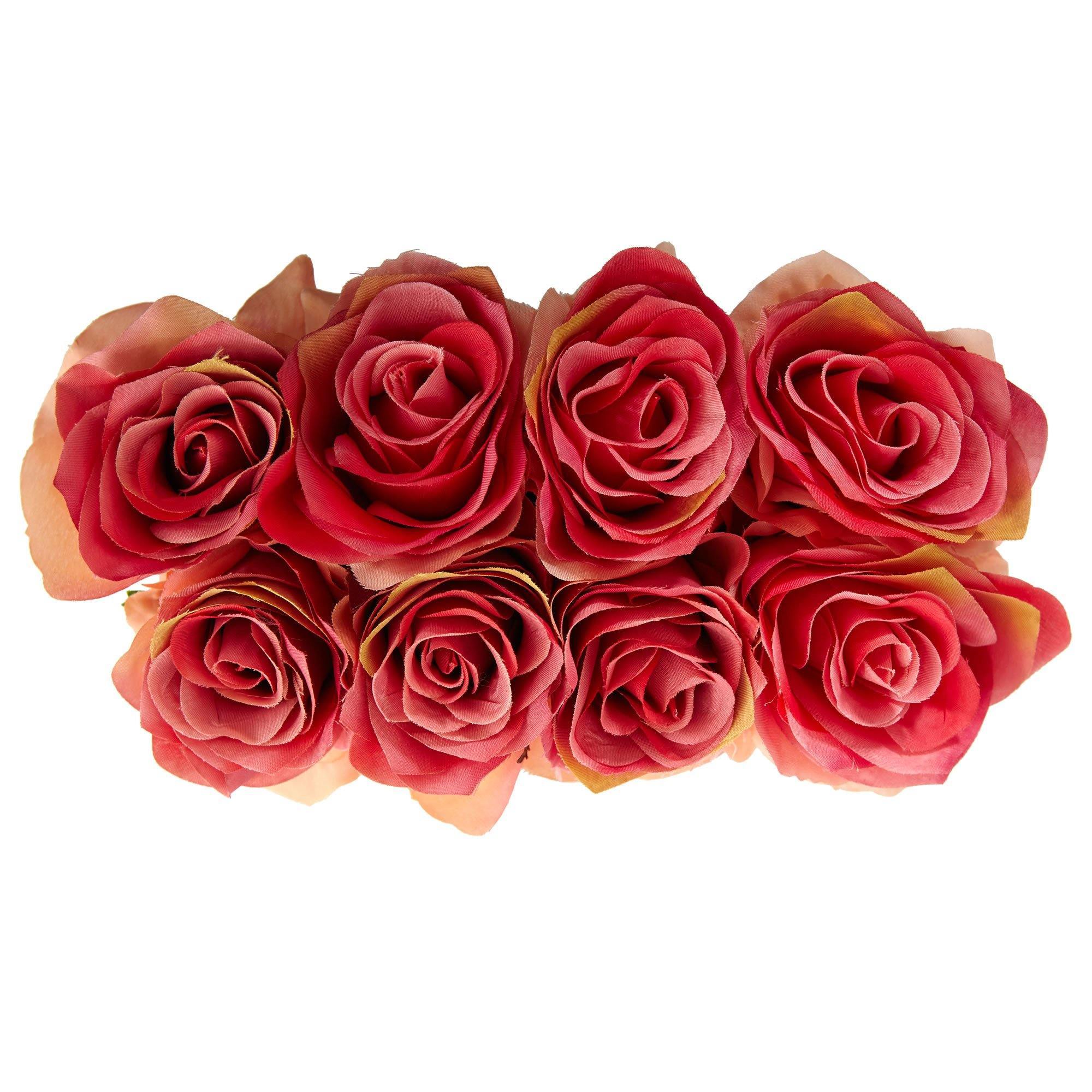 Roses Arrangement in Black Vase - Image 6