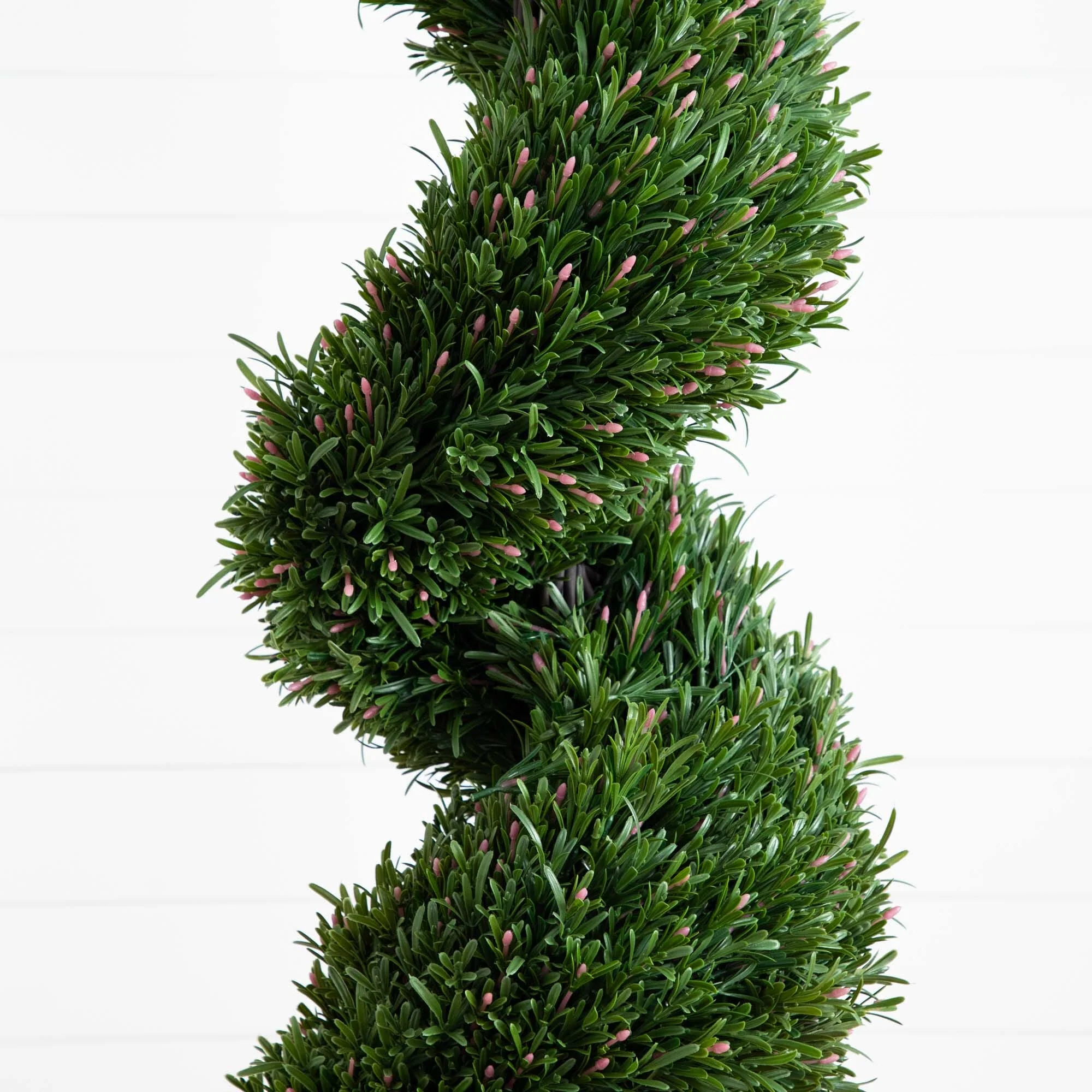 9' UV Resistant Artificial Rosemary Spiral Topiary Tree (Indoor/Outdoor) - Image 2