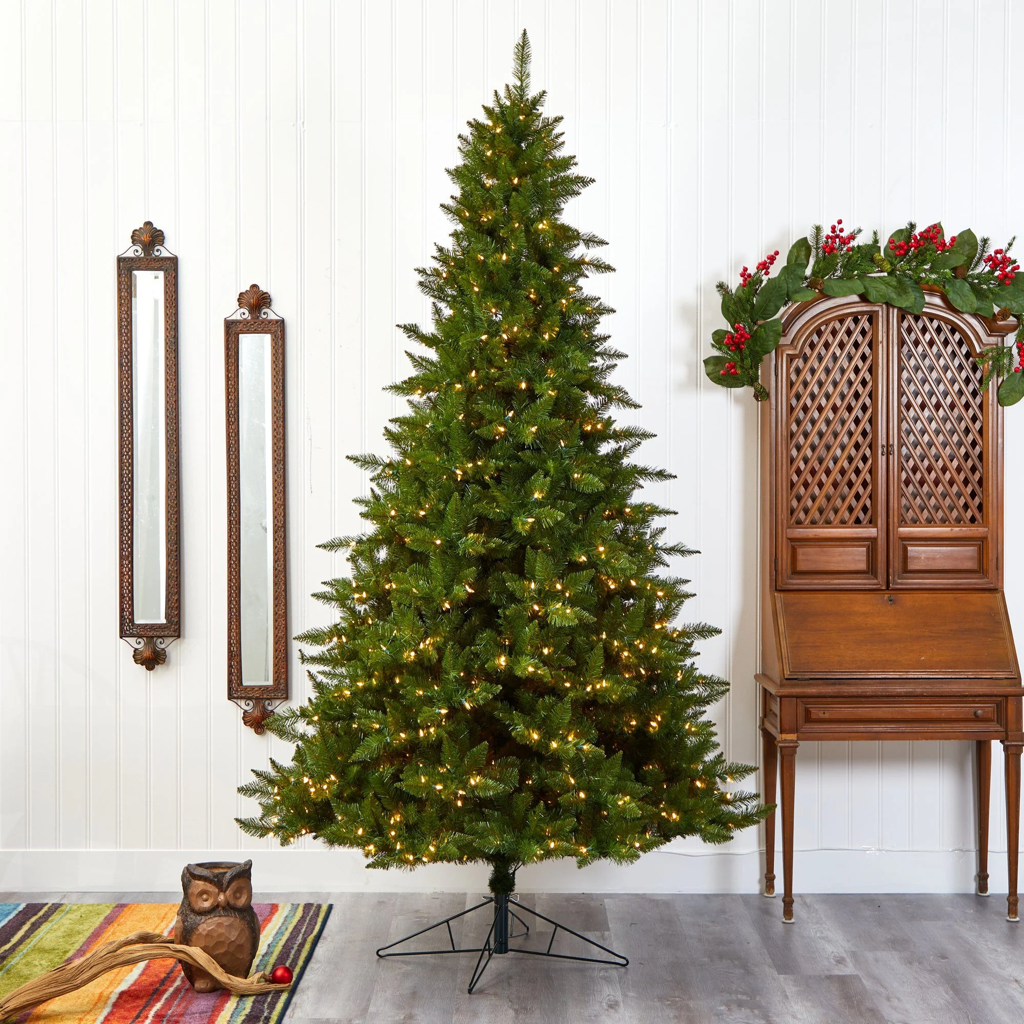9' Vermont Spruce Artificial Christmas Tree with 850 Warm White (Multifunction) LED Lights with Instant Connect Technology and 1984 Bendable Branches - Image 8