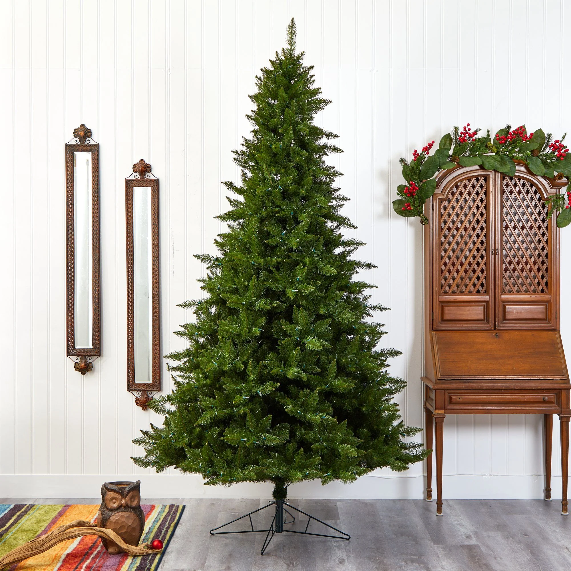 9' Vermont Spruce Artificial Christmas Tree with 850 Warm White (Multifunction) LED Lights with Instant Connect Technology and 1984 Bendable Branches - Image 9