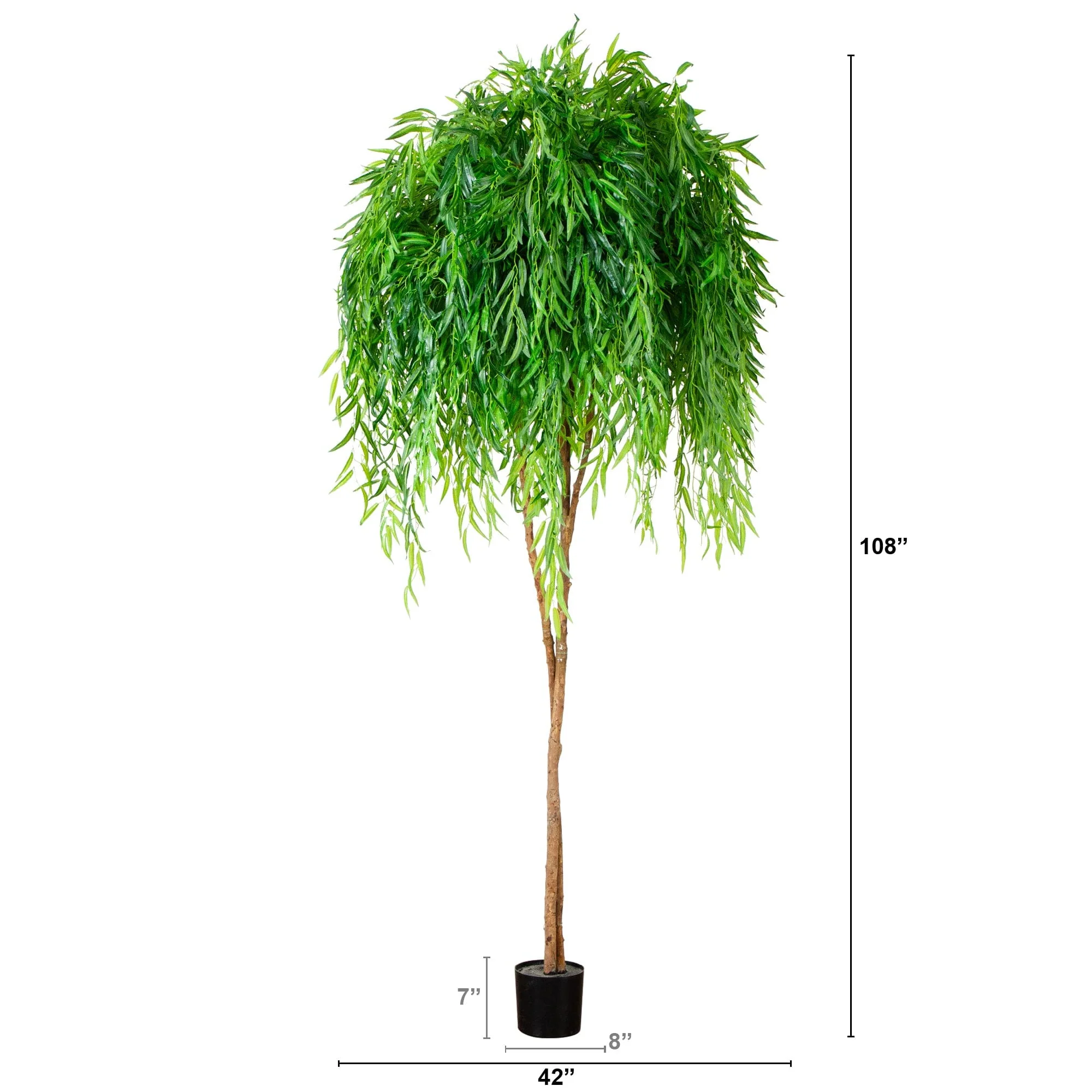 9’ Willow Artificial Tree  (Real Touch) - Image 6