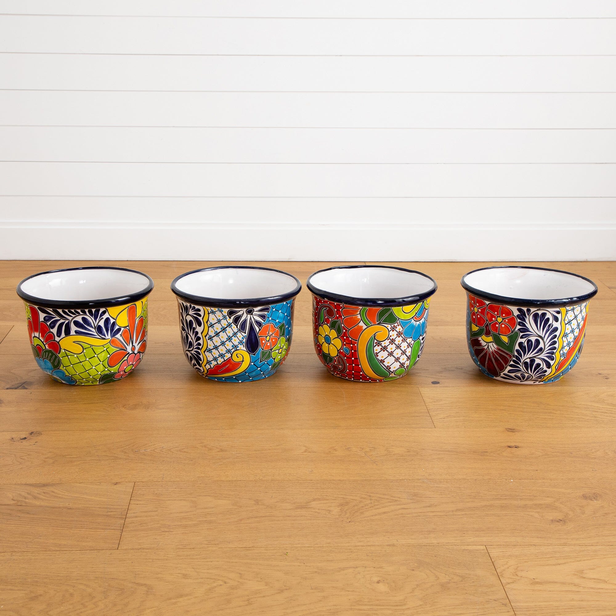 9" x 12.5" Handmade Mexican Talavera Ceramic Planter - Image 5