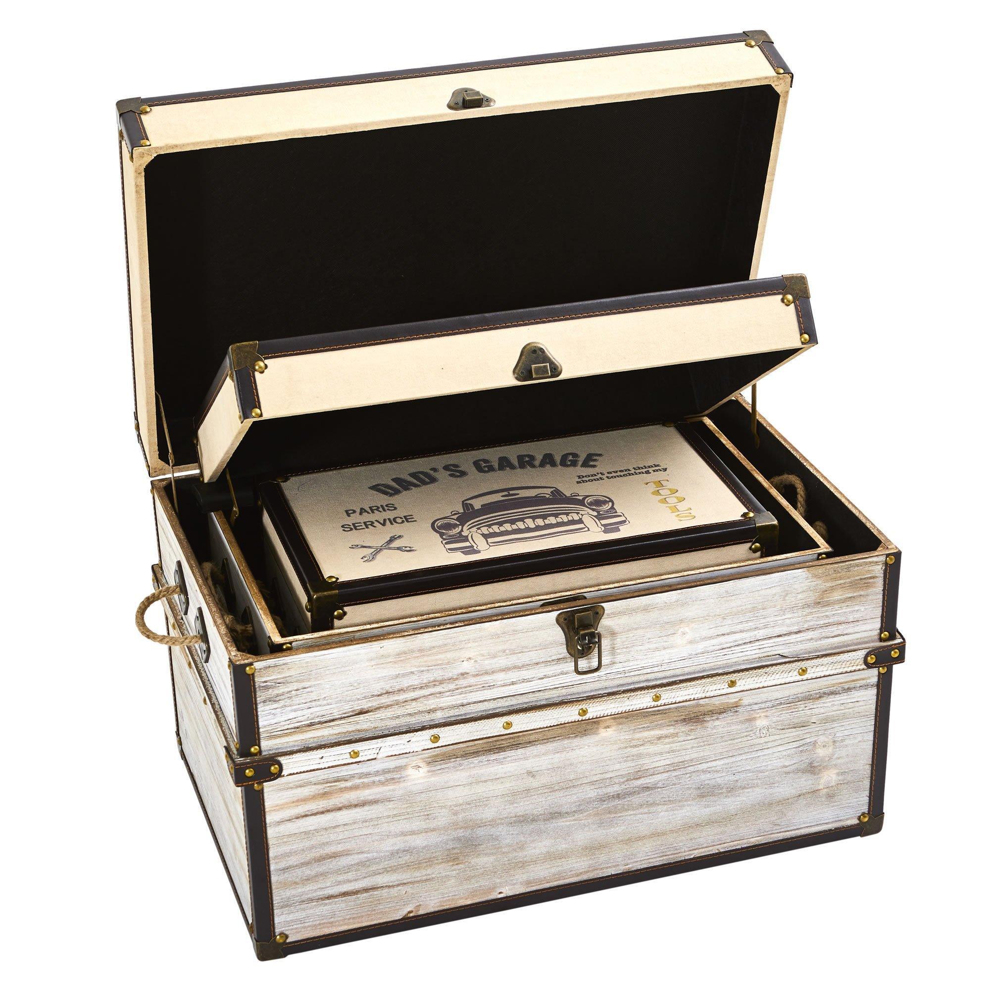 Classic Car Collection Trunk and Storage Boxes (Set of 3) - Image 5