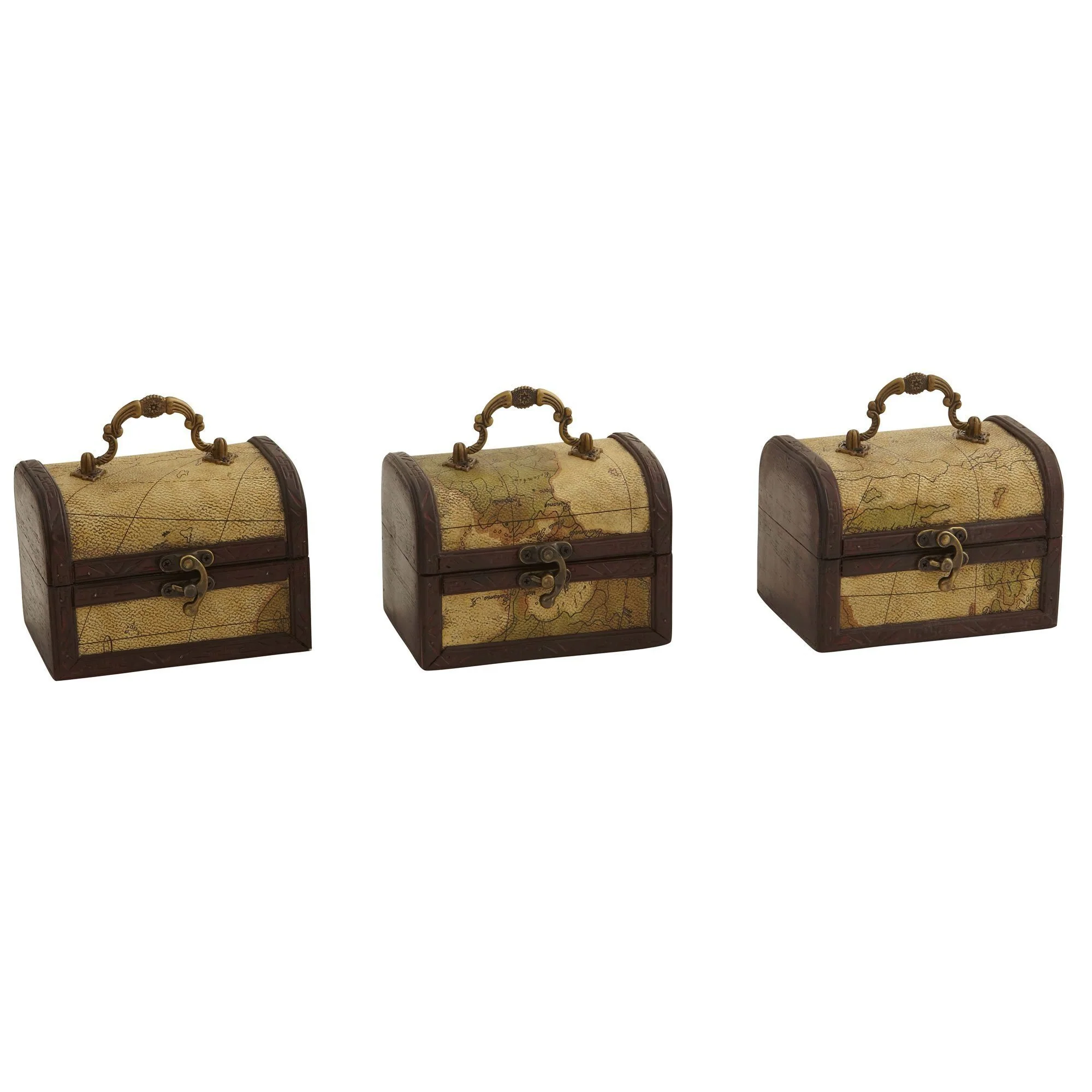 Decorative Chest w/Map (Set of 3) - Image 4