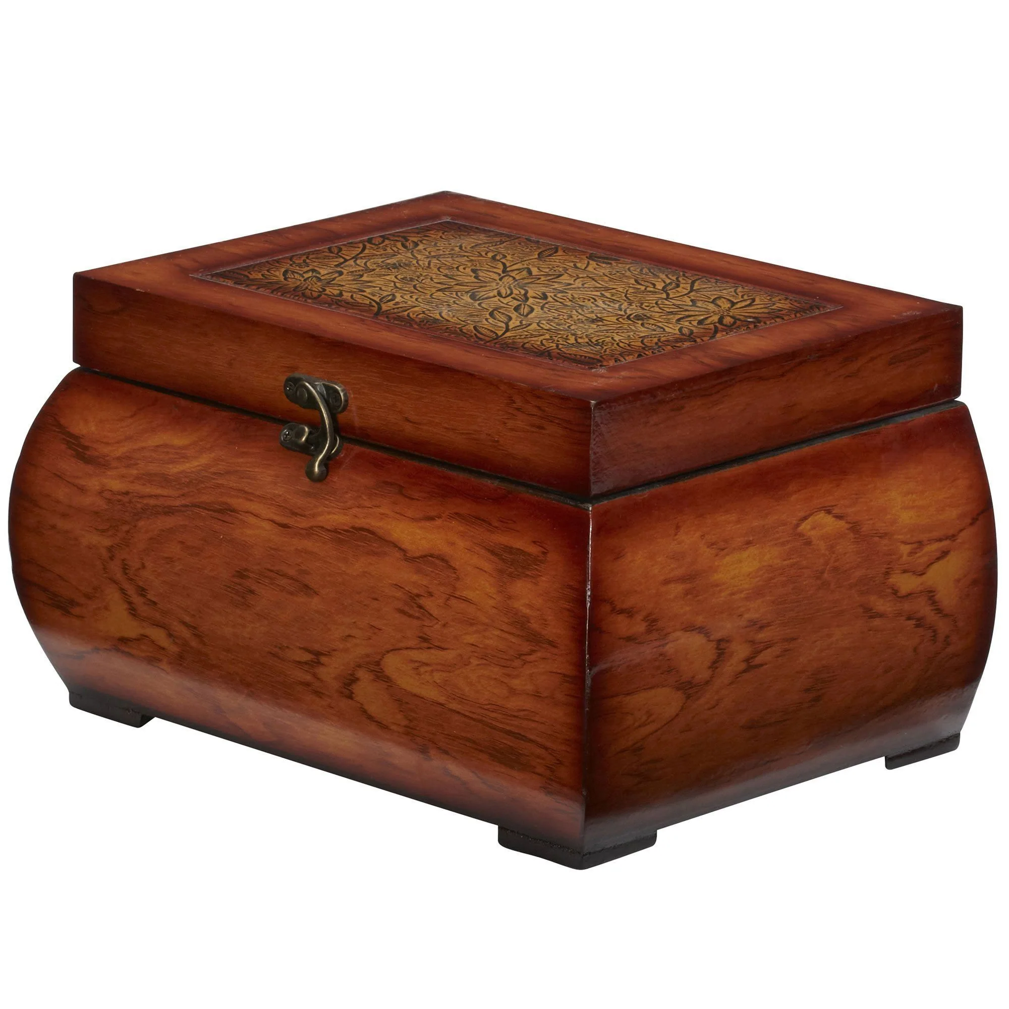 Decorative Lacquered Wood Chests (Set of 2) - Image 4