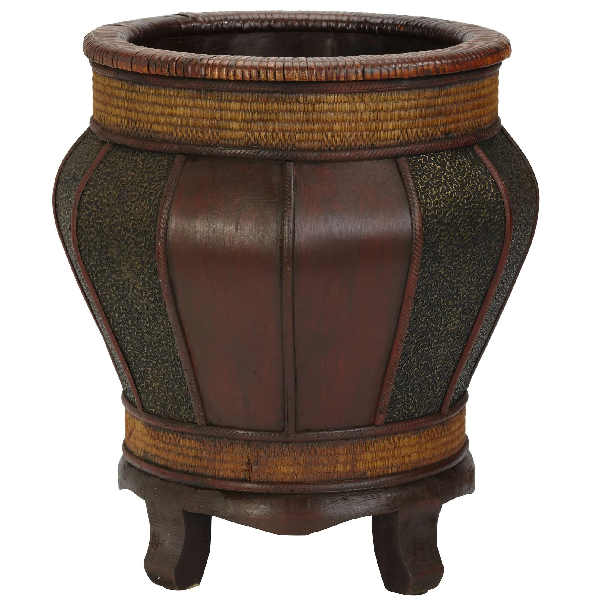 Decorative Wood Panel Planters (Set of 2) - Image 3