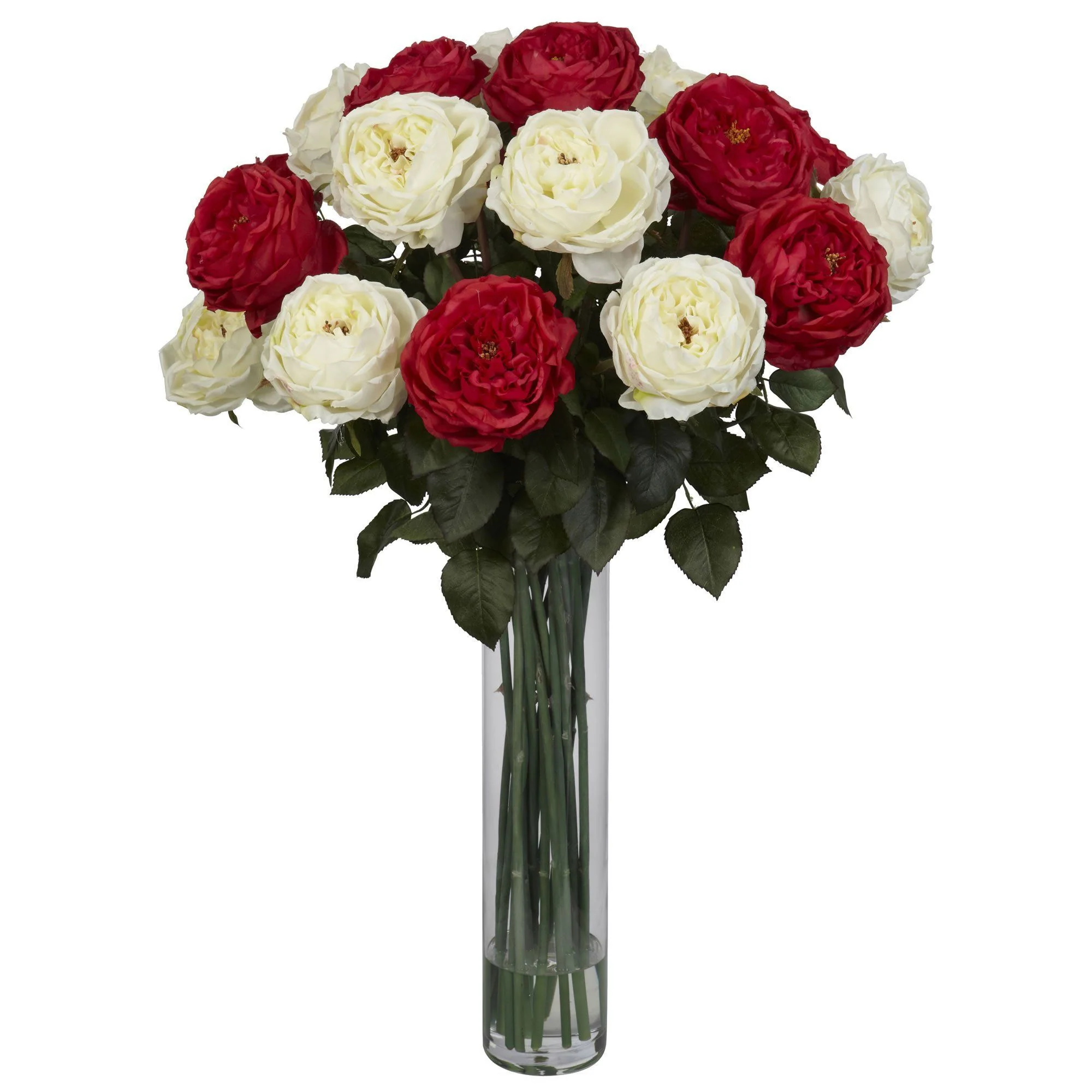 Fancy Rose Silk Flower Arrangement - Image 4