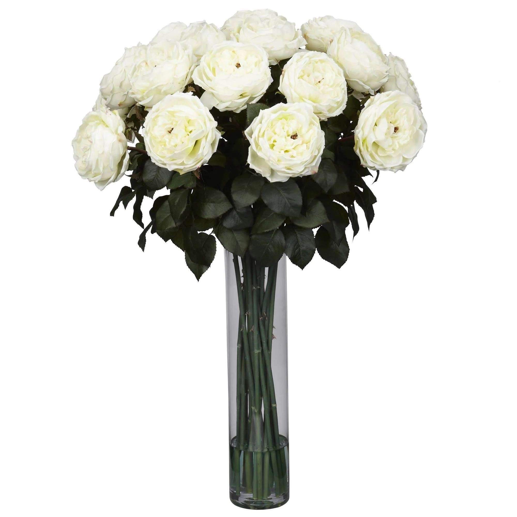 Fancy Rose Silk Flower Arrangement - Image 5
